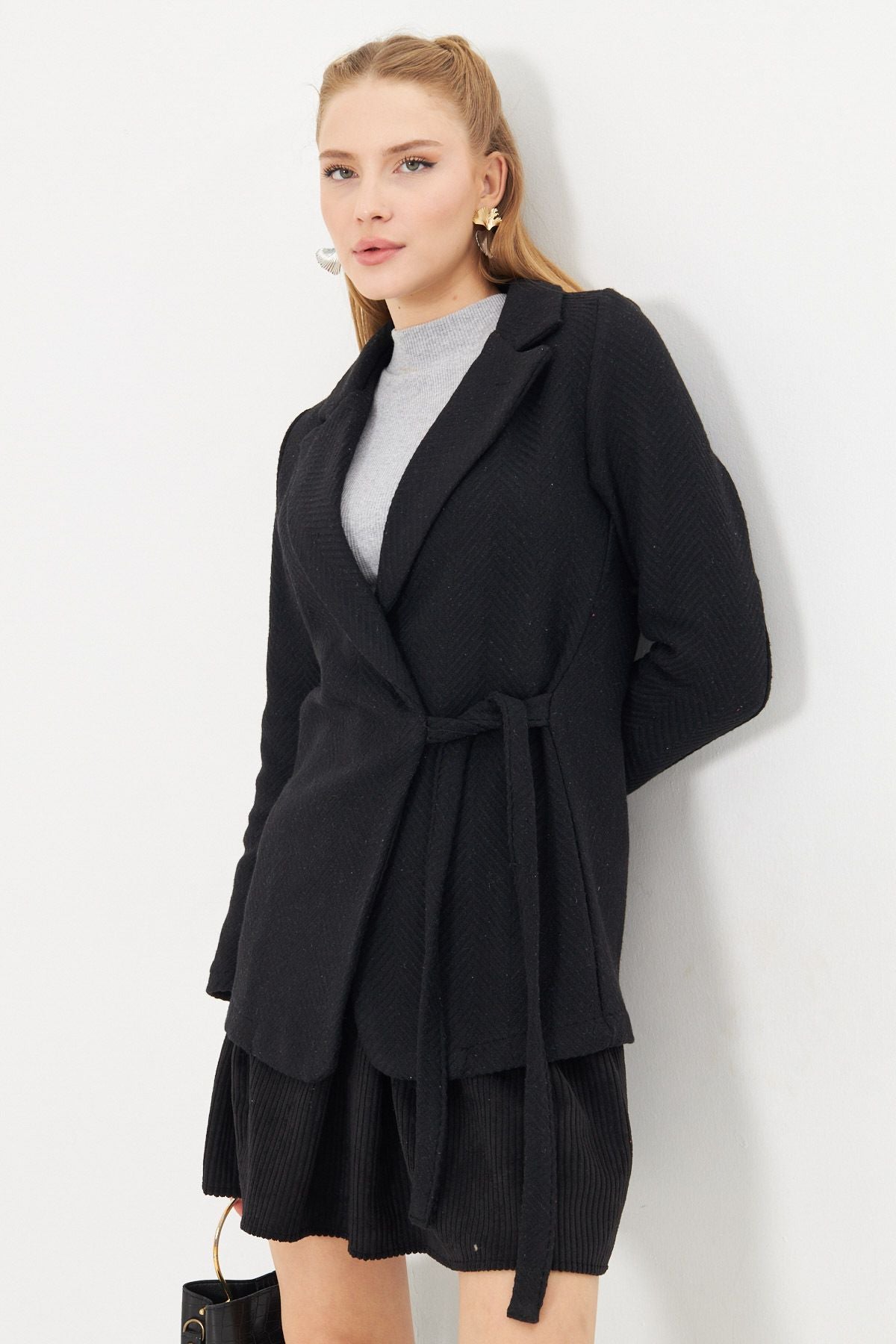FISH-SIDE FISH SIDE FISH RIGHT PATTERN STAFF JACKET ARM-25K001074