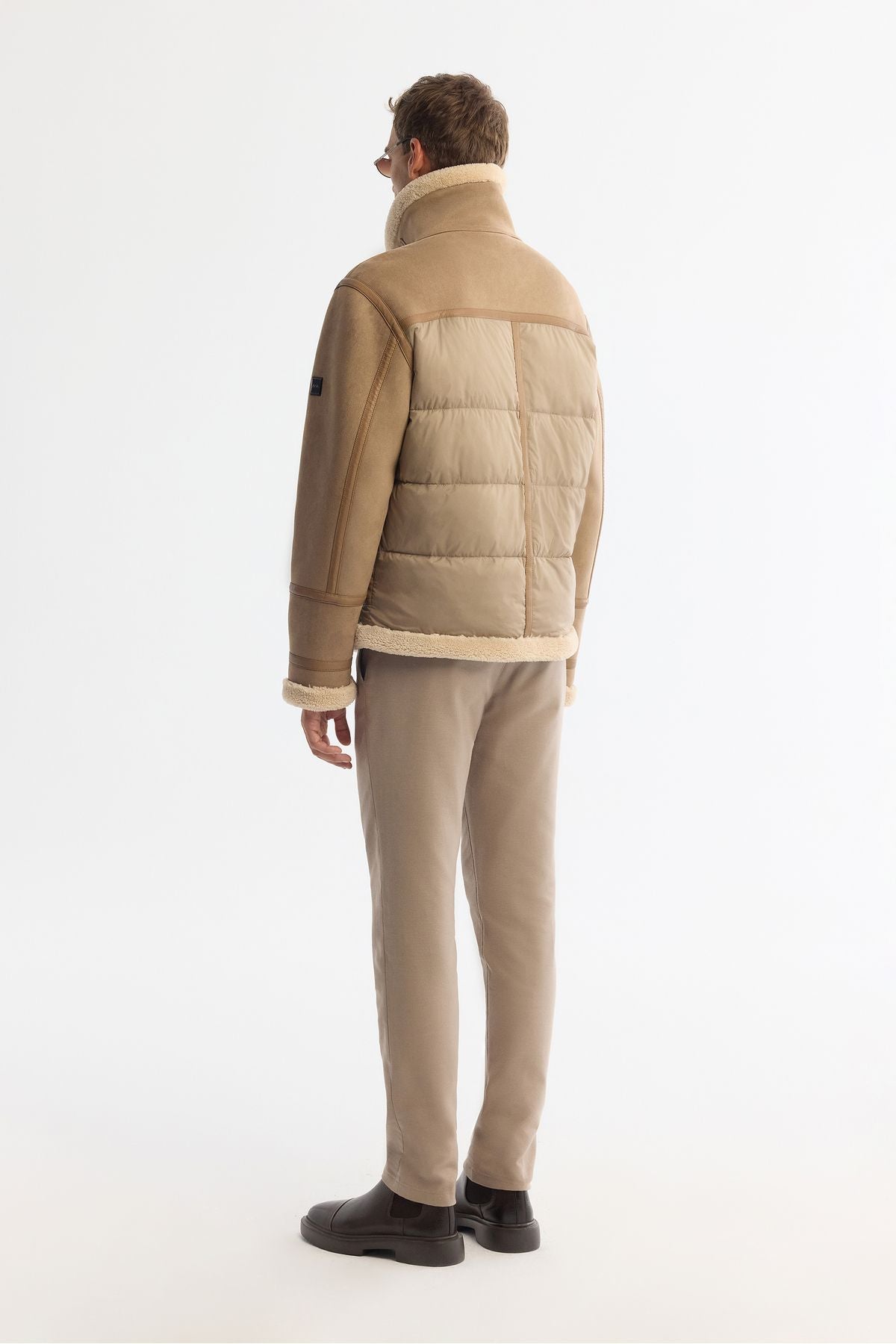 Men's mink furry collar Napa Mont A42y6127