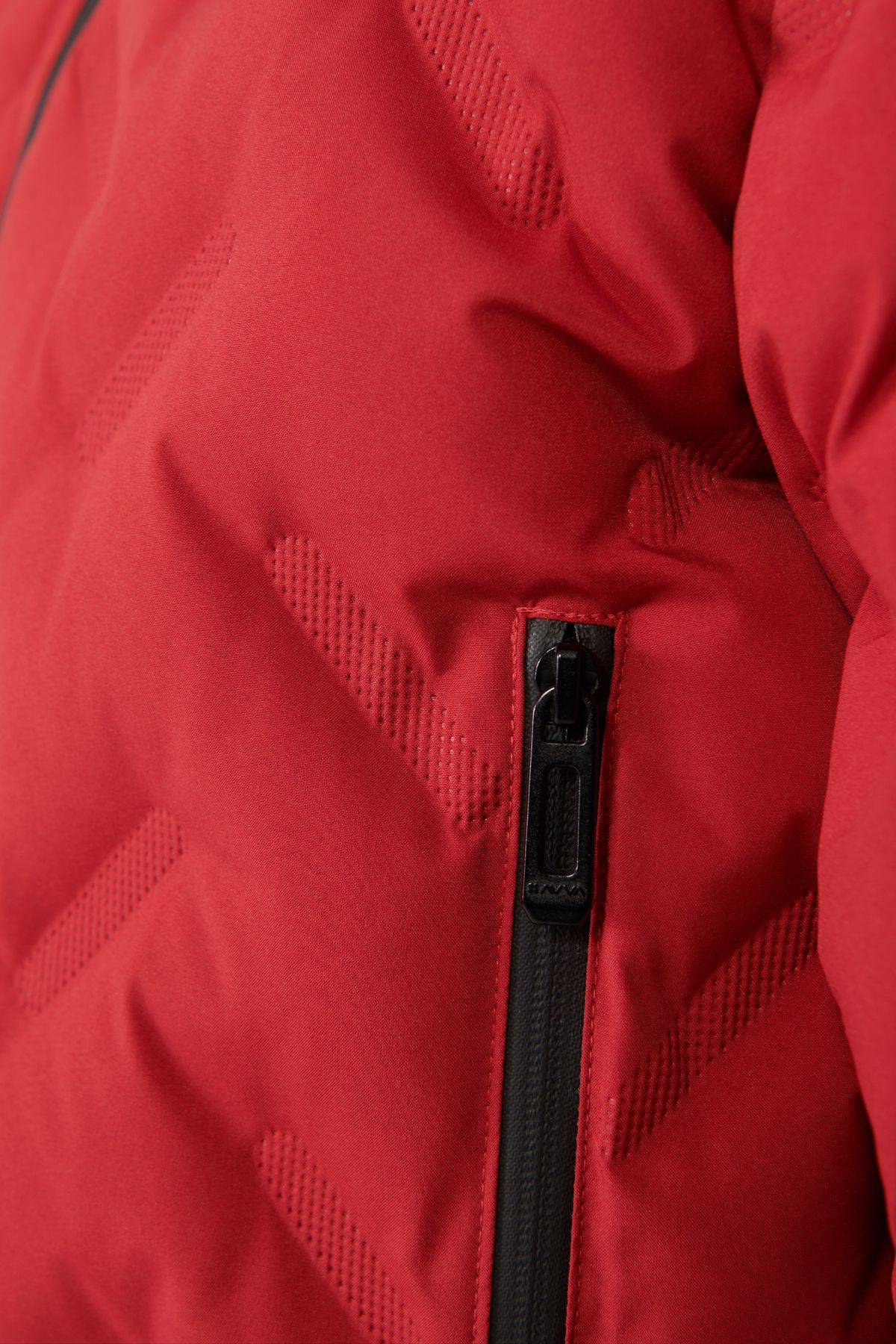 Men's red upright collar water repulsion windproof light swelling coat E006036