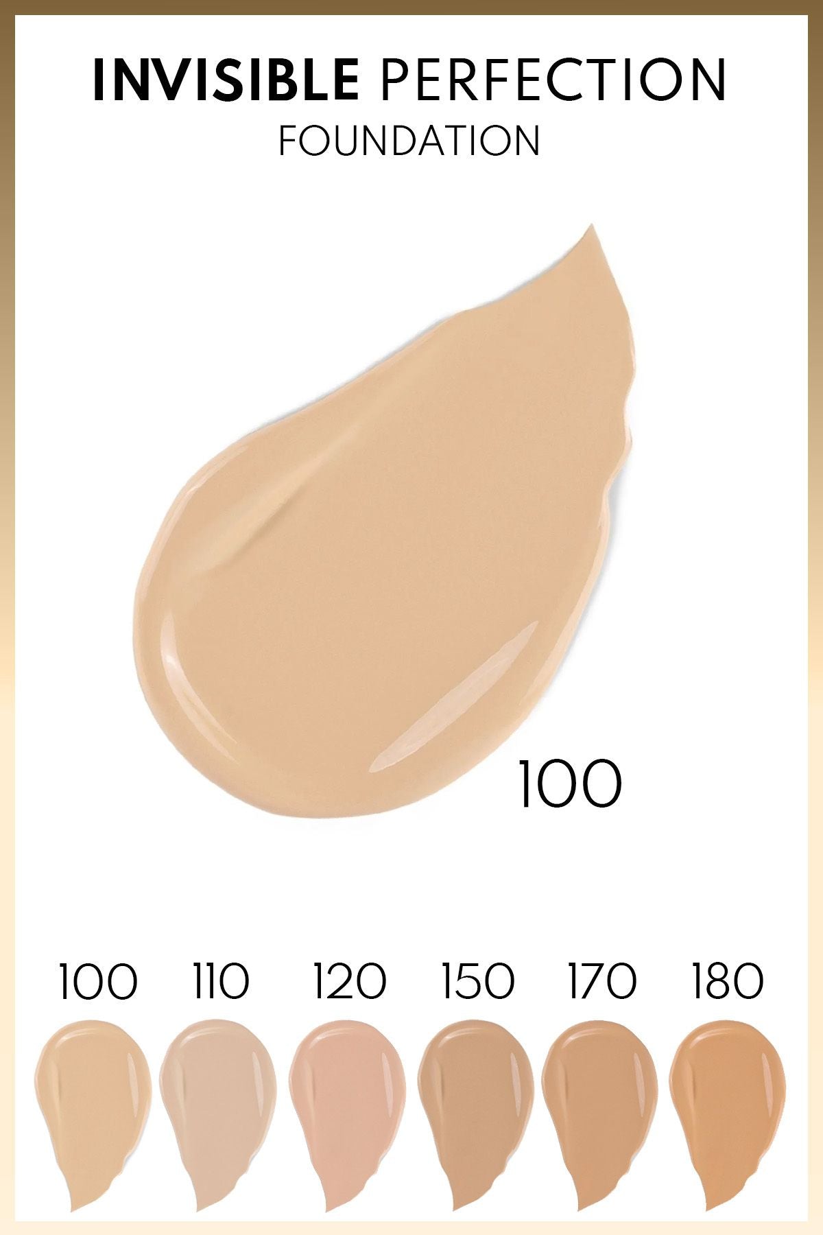 Invisible Perfection Foundation Lightly structured natural finish foundation - 100 Bare Sand