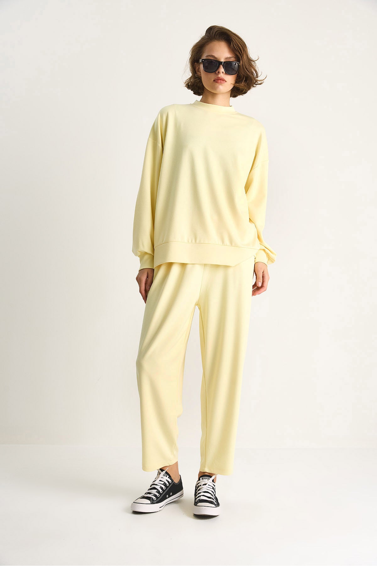 Women's Crew Neck Oversize Bottom-Top Suit 60284065