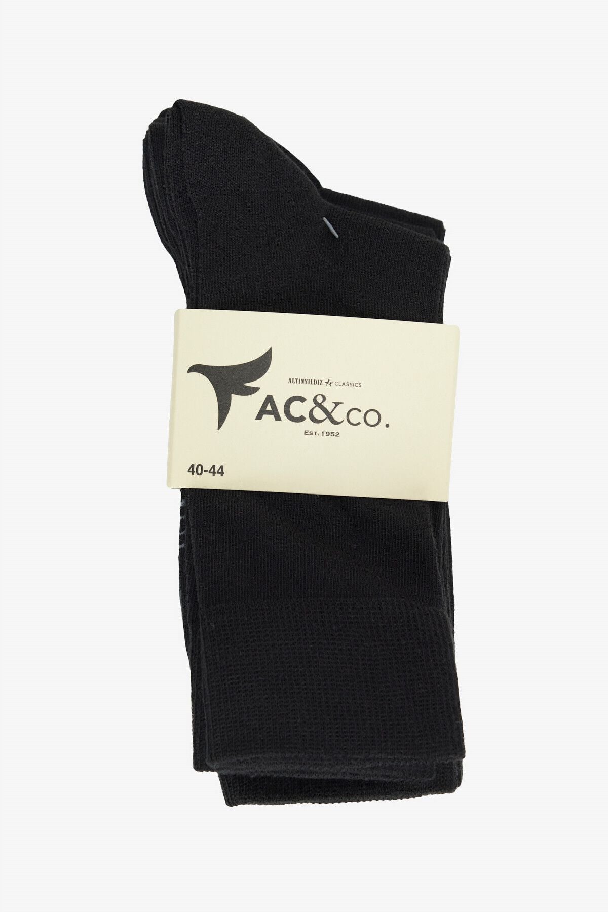 Men's black cotton 5 -pack pack of socket socks