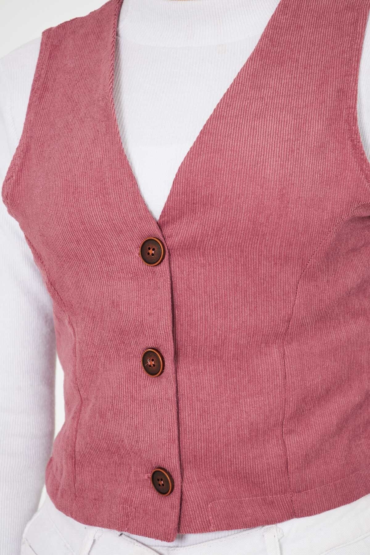 WOMEN'S ROSE DRY V YAKA FINE VELFE VEST VEST ARM-25K001008