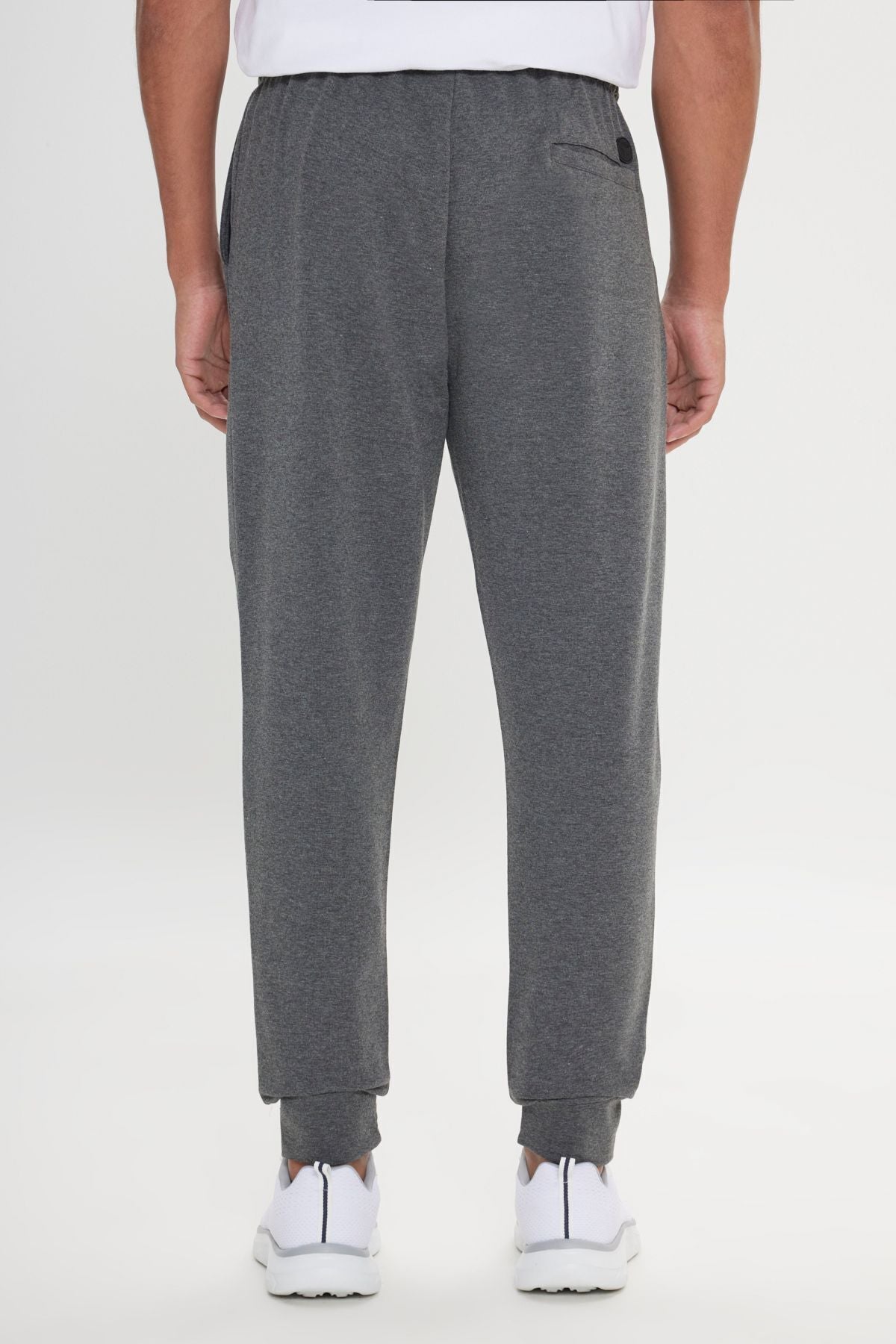 Men's anthracit-melanj standard fit normal cut waist and trotter with a tire comfortable sports tracksuit six