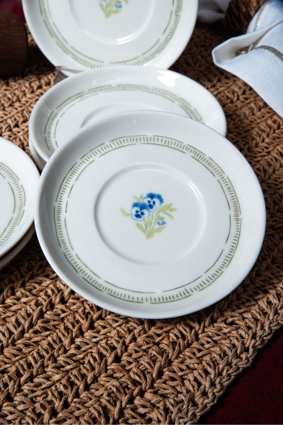 Mimoza 6 Porcelain Tea Plate Set