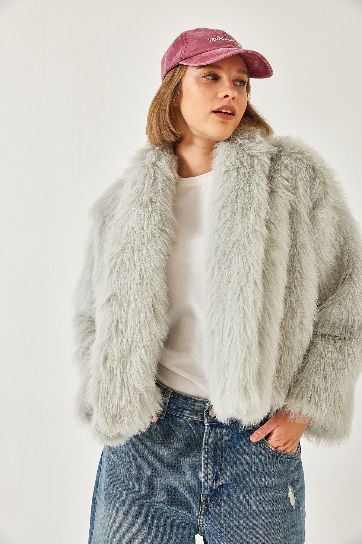 Women's Premium Artificial Fur Jacket 60251922