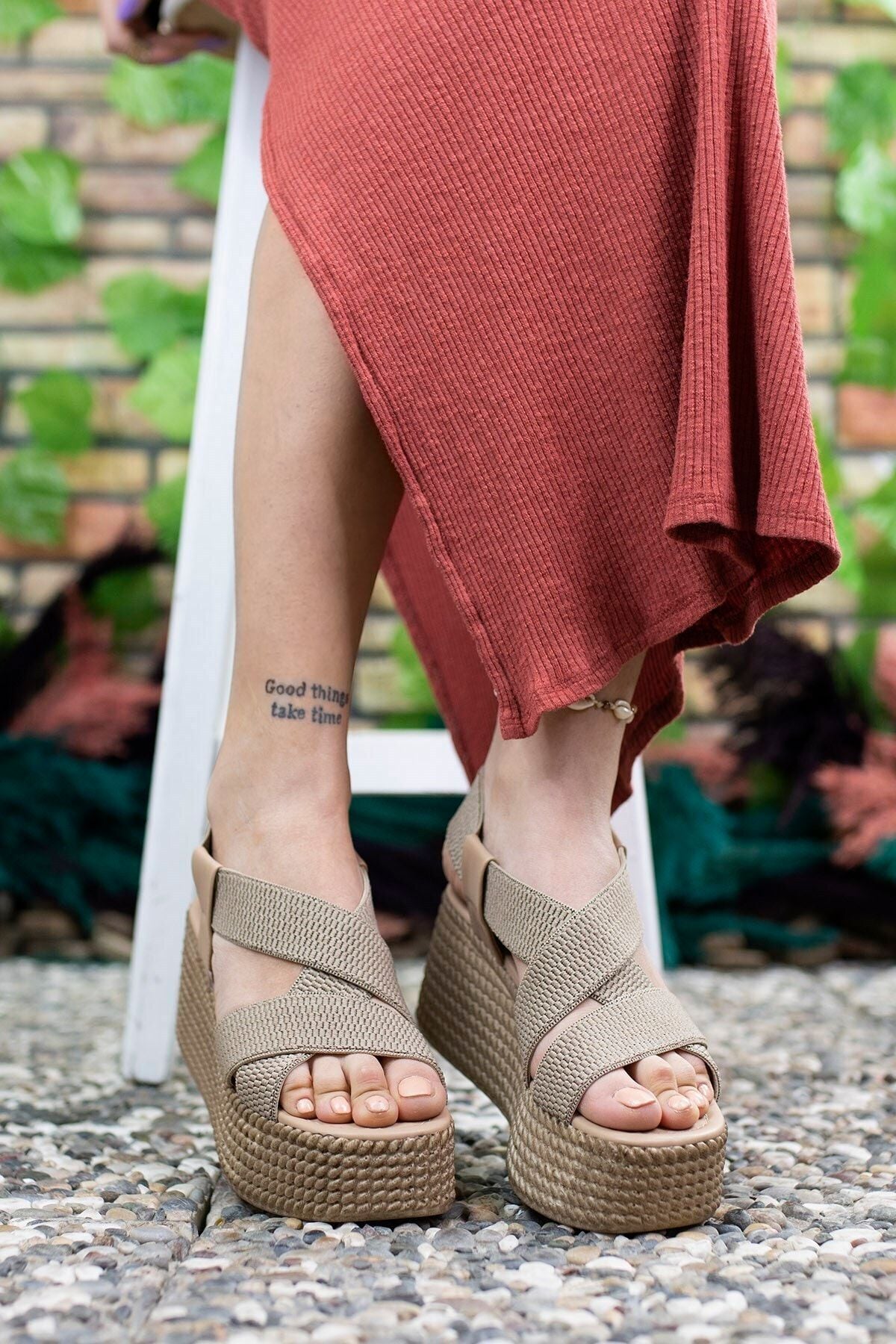 Female mink high -heeled sandals 0012460
