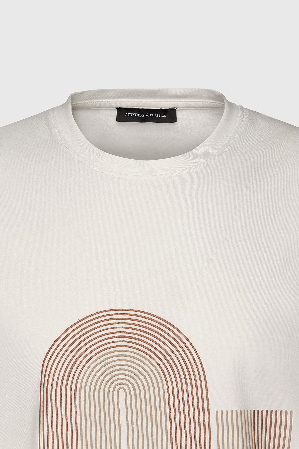 Slim fit narrow cut cotton flexible printed bicycle collar t -shirt