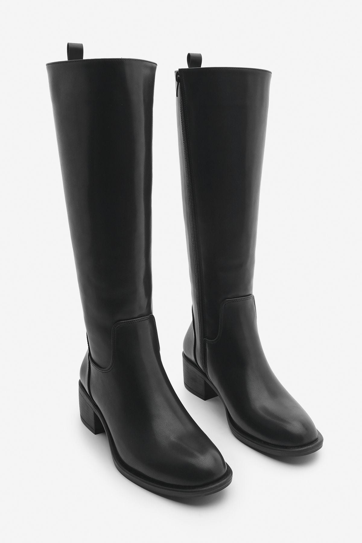 Women's side with zipper heels boot levarin black