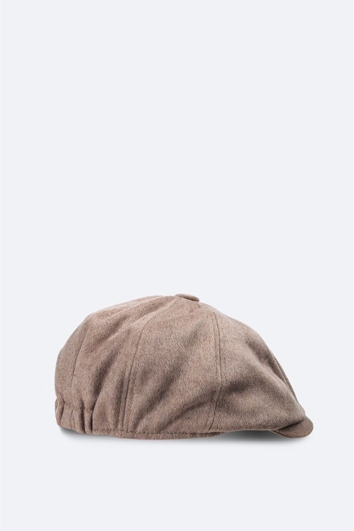 Men's mink woolen buttoned helmet hat a42y9272