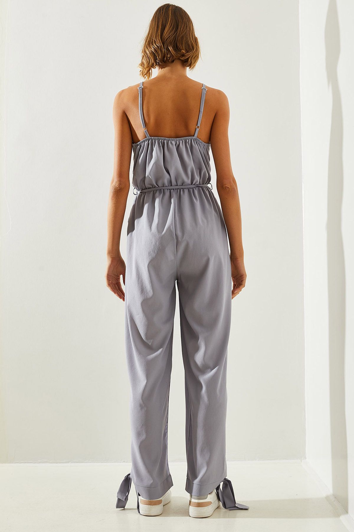 Female Anvelop Yaka Tulum with Detailed Waist Belt Belt Tulum 21418 60251661