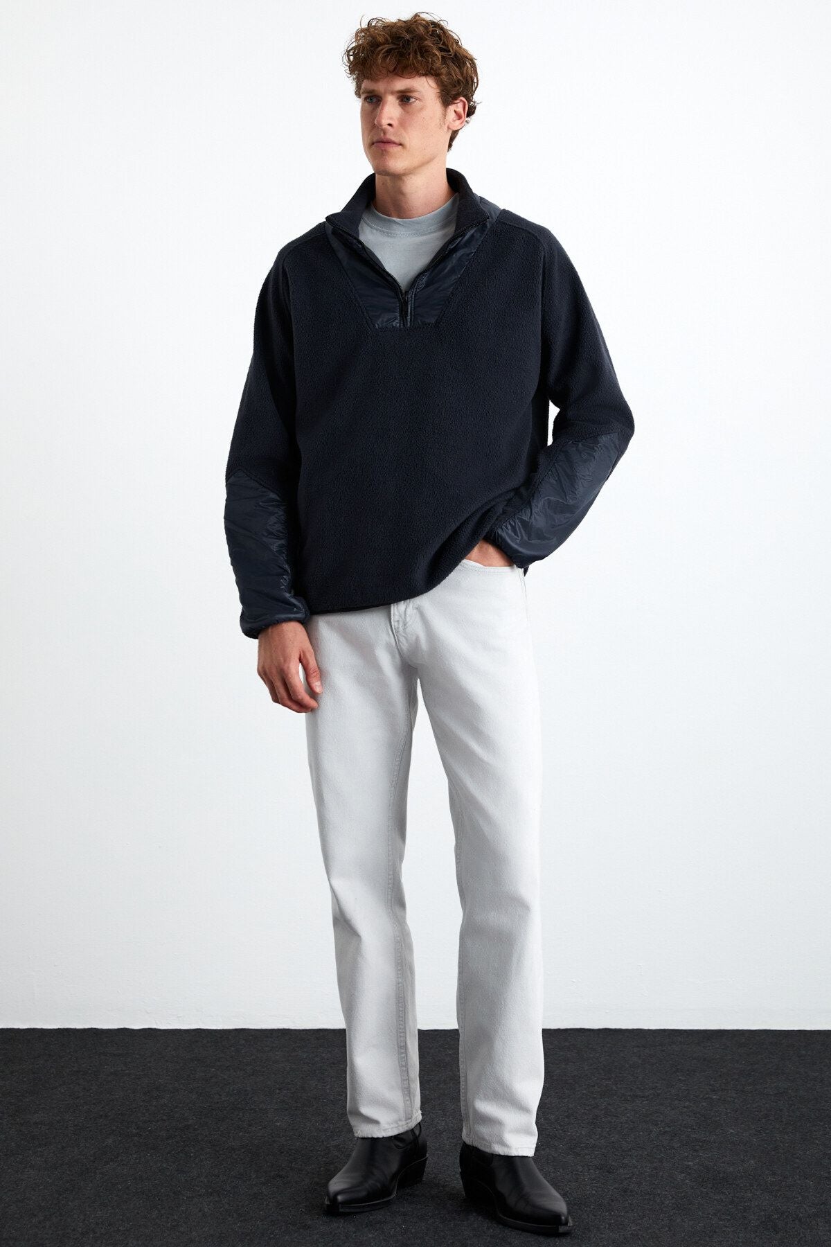 Pancraz Men's Polar Navy Blue Sweatshirt