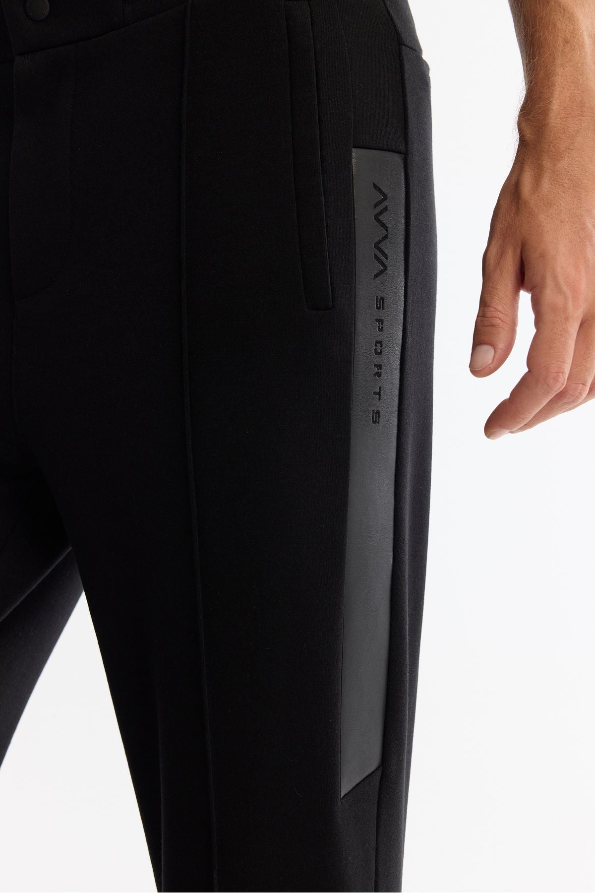 Men's Black Waist Elastan Service Six A42Y3409