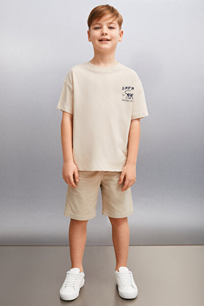 Paxton Erkek Bej T-shirt