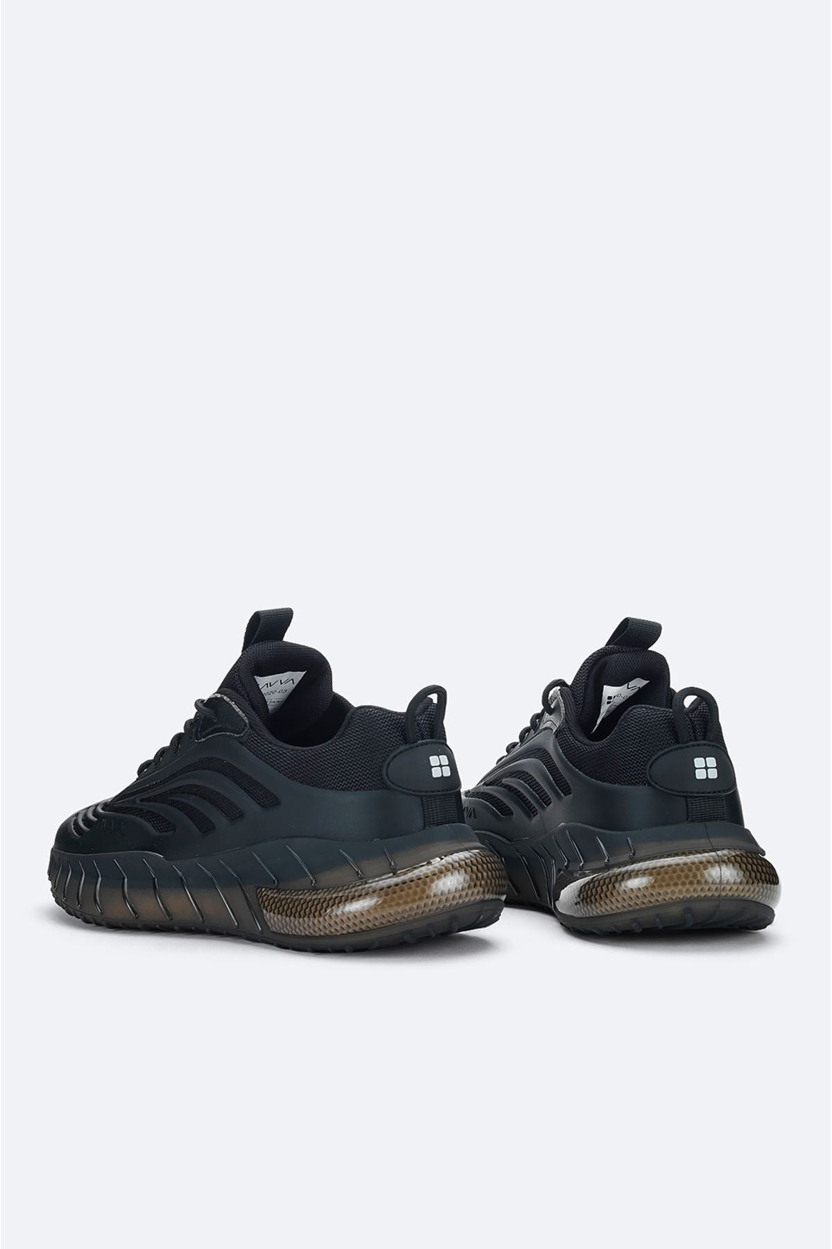 Men's black flexible floor sneaker shoes A41y8020