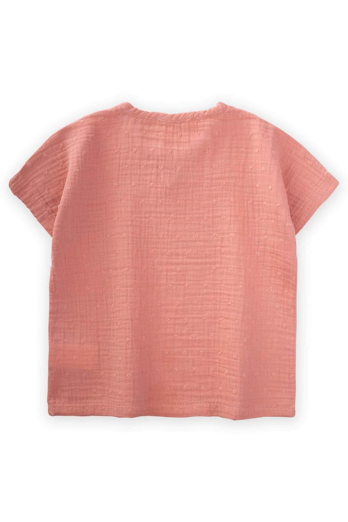 Textured organic muslin t-shift 2-8 years old baby