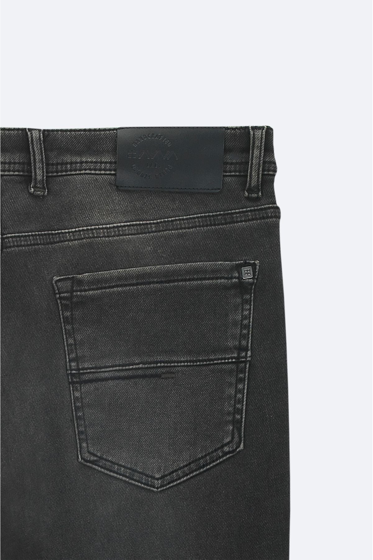 Men's Gray Obedness Washing Jean Pants A42y3512