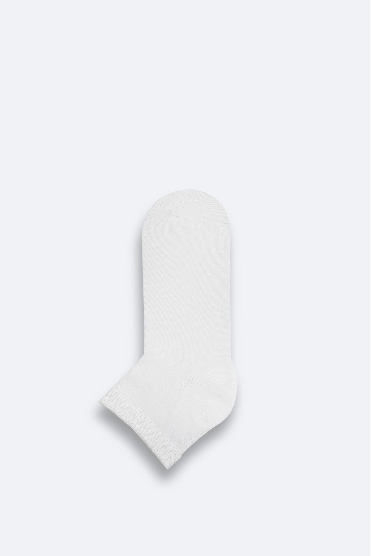 Men's white cotton booties socks B008556