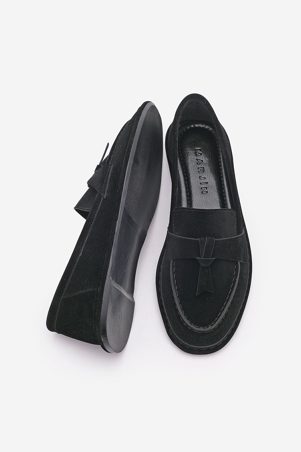 Woman Loafer Foldable Daily Shoes Kostav Black