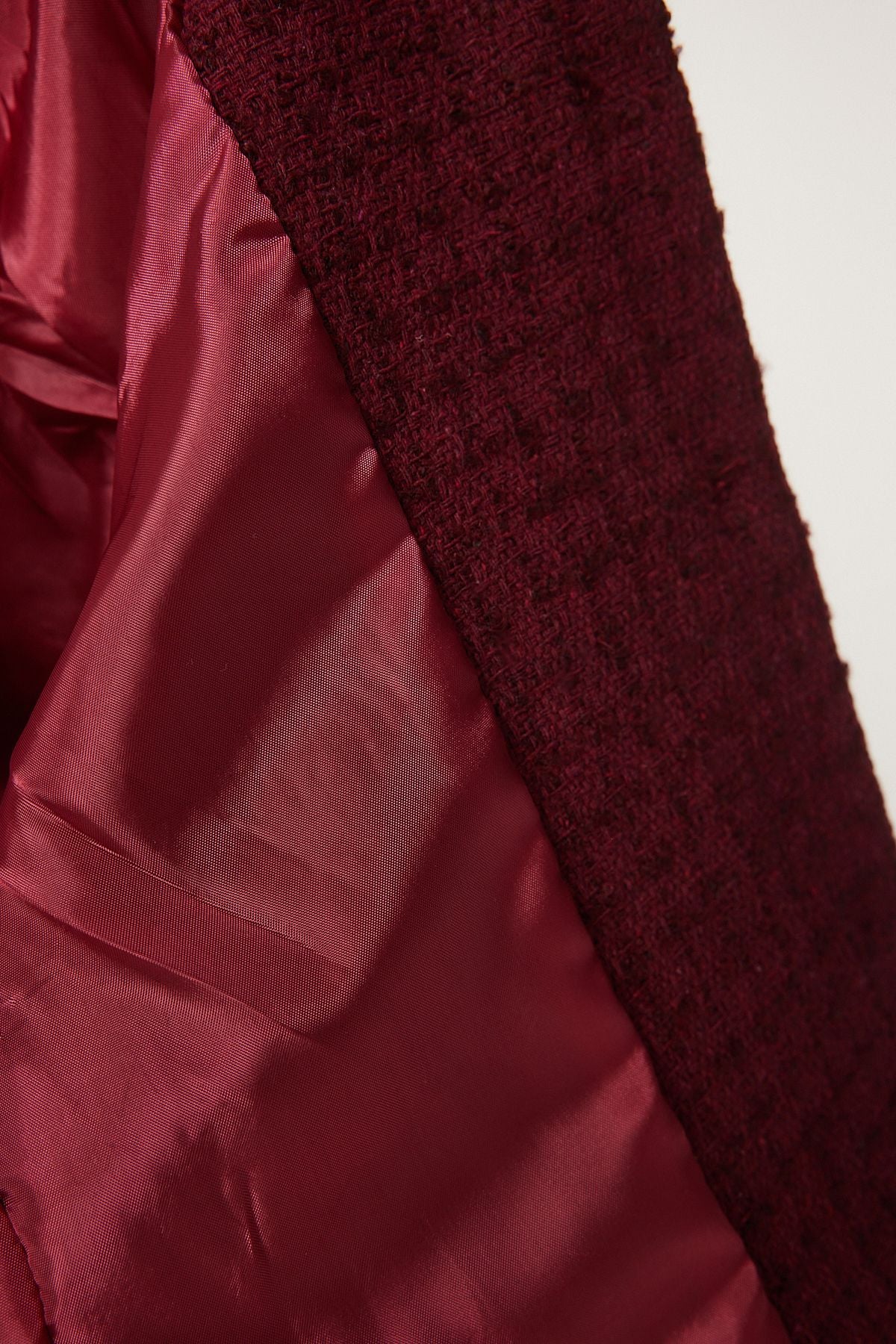 Women Bordeaux Tüvit Crop jacket to00039