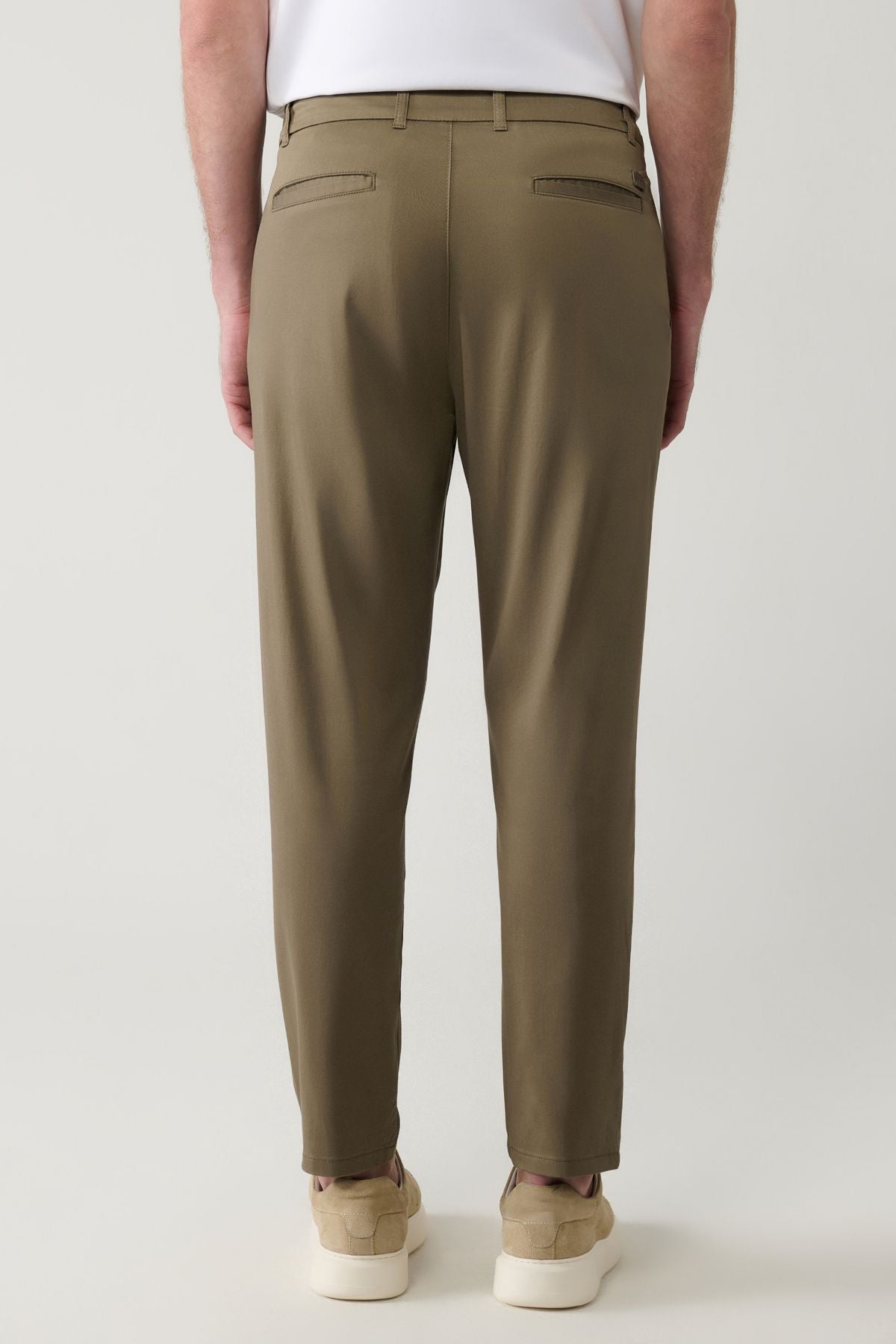 Men's Open Khaki Classic Bel Pagos Pants A41y3037