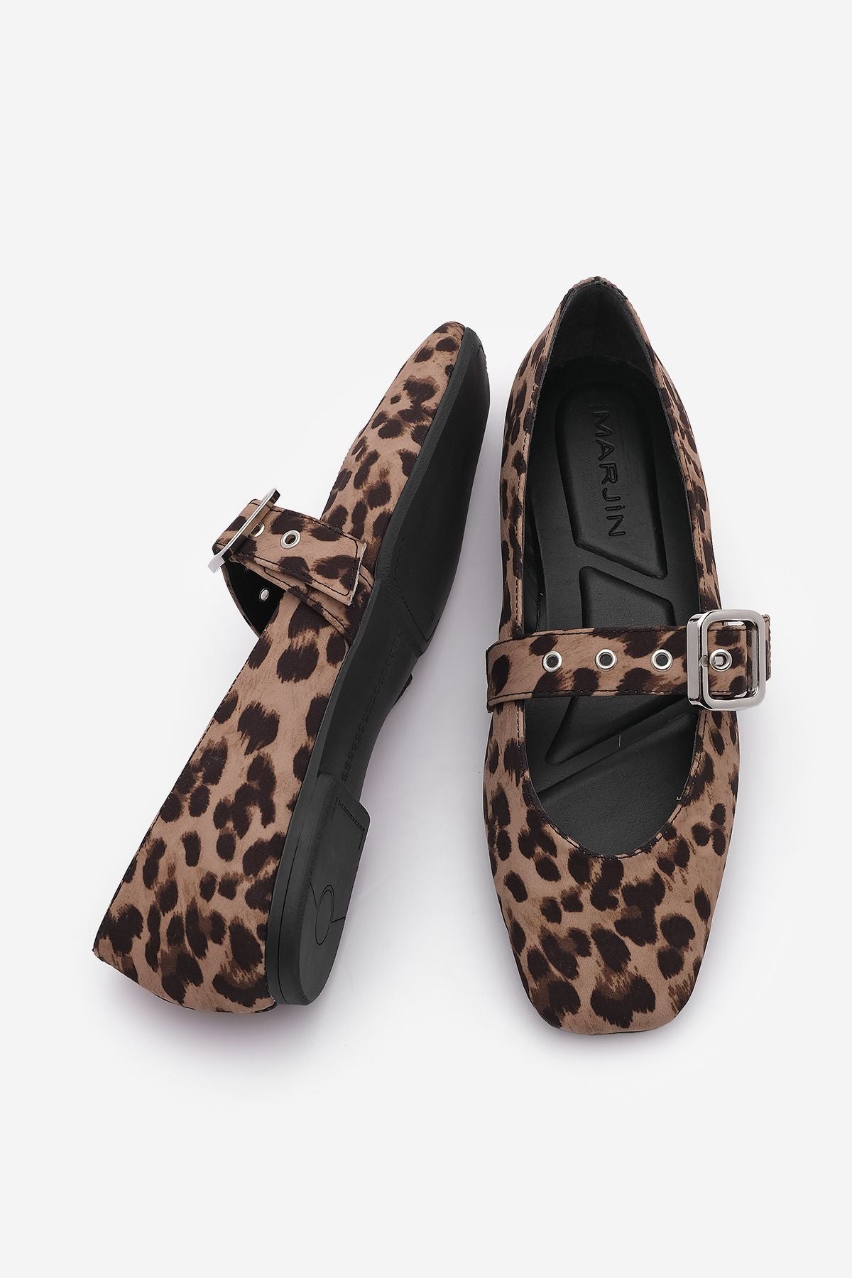 WOMEN'S BUY NOSE HRKED DAILY BALL FLAT RIVES LEOPAR