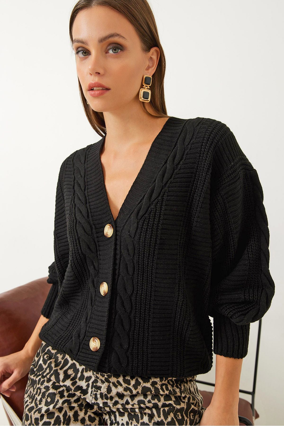 WOMEN'S BRAIN knitwear cardigan