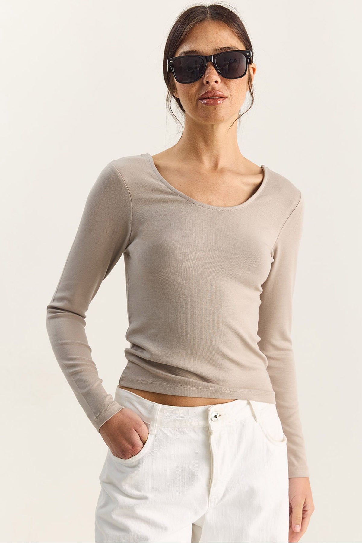 Women's Ultra Soft U Neck Blouse 122 60283831