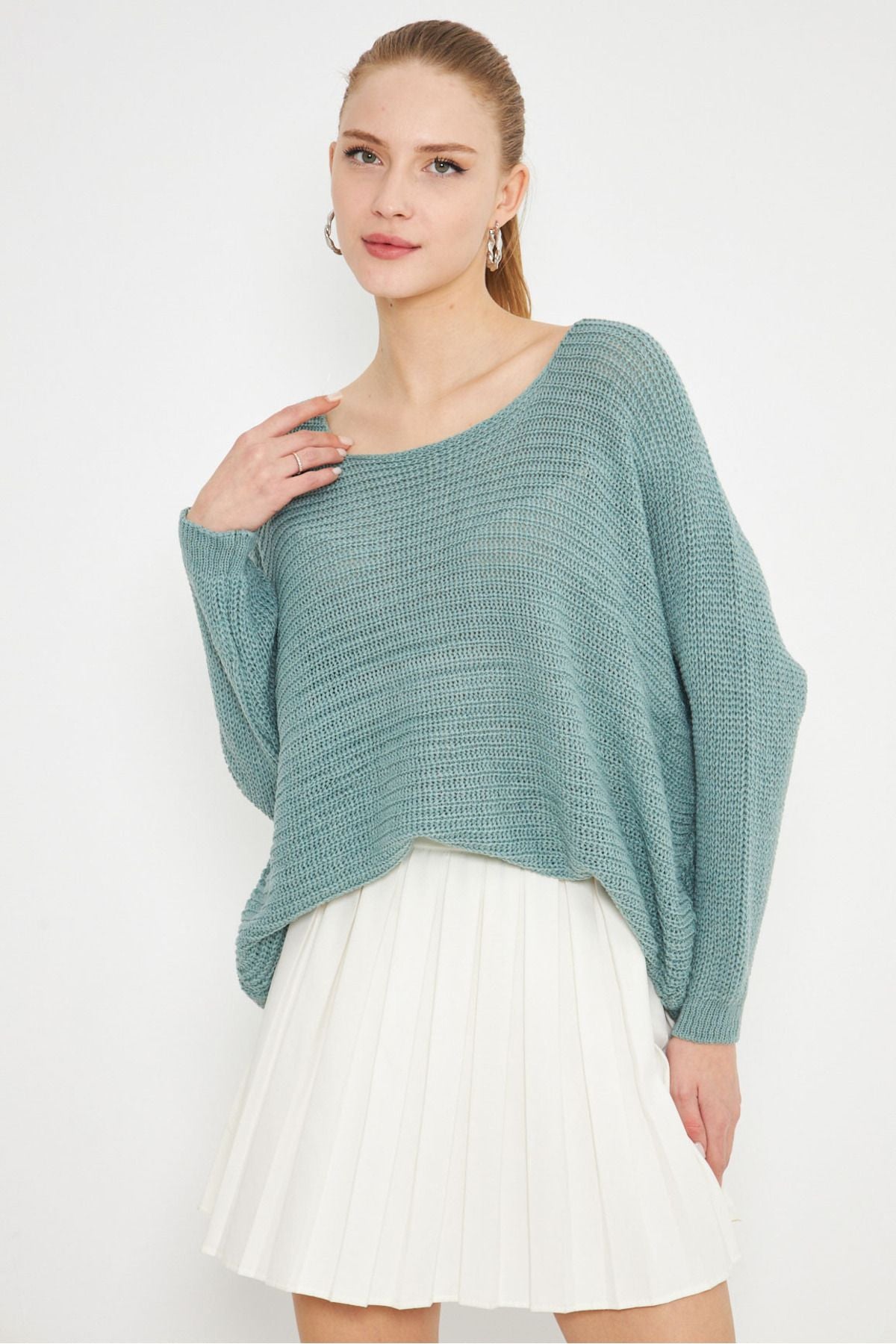 Female Mint Thessaloniki Salaş Triko Sweater ARM-21K012010