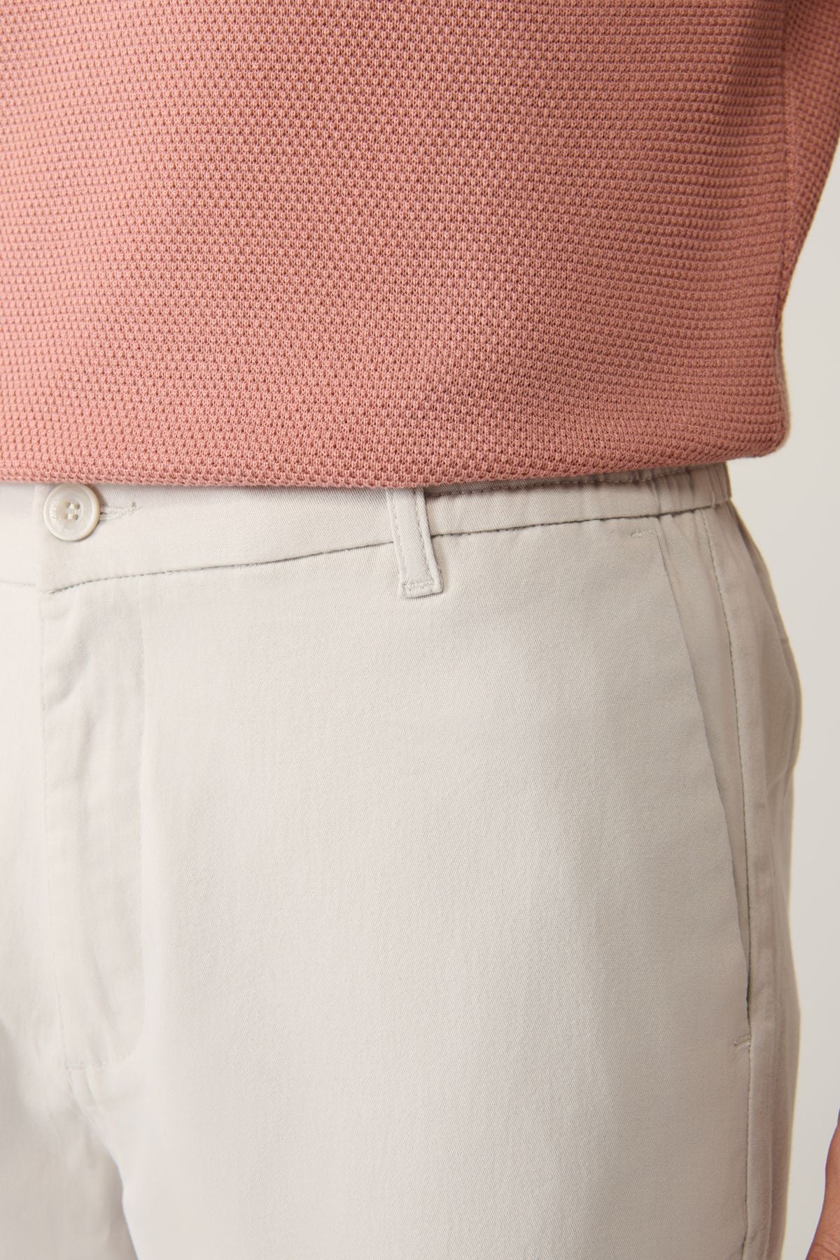 Men's Light Gray Waist with Soft Tushed Aspendos Short A41y3735