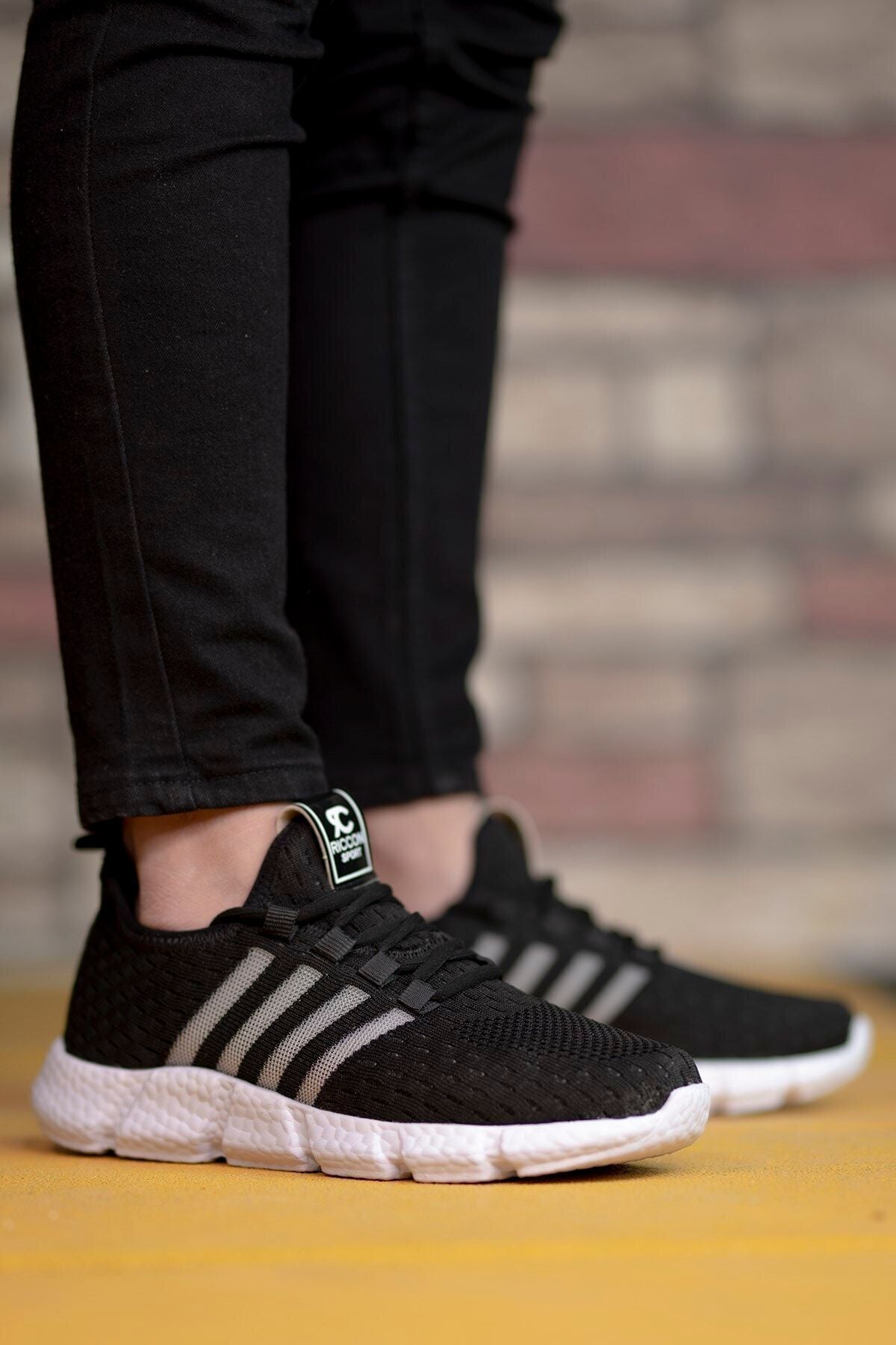 Unisex Siyah Beyaz Sneaker 0012370