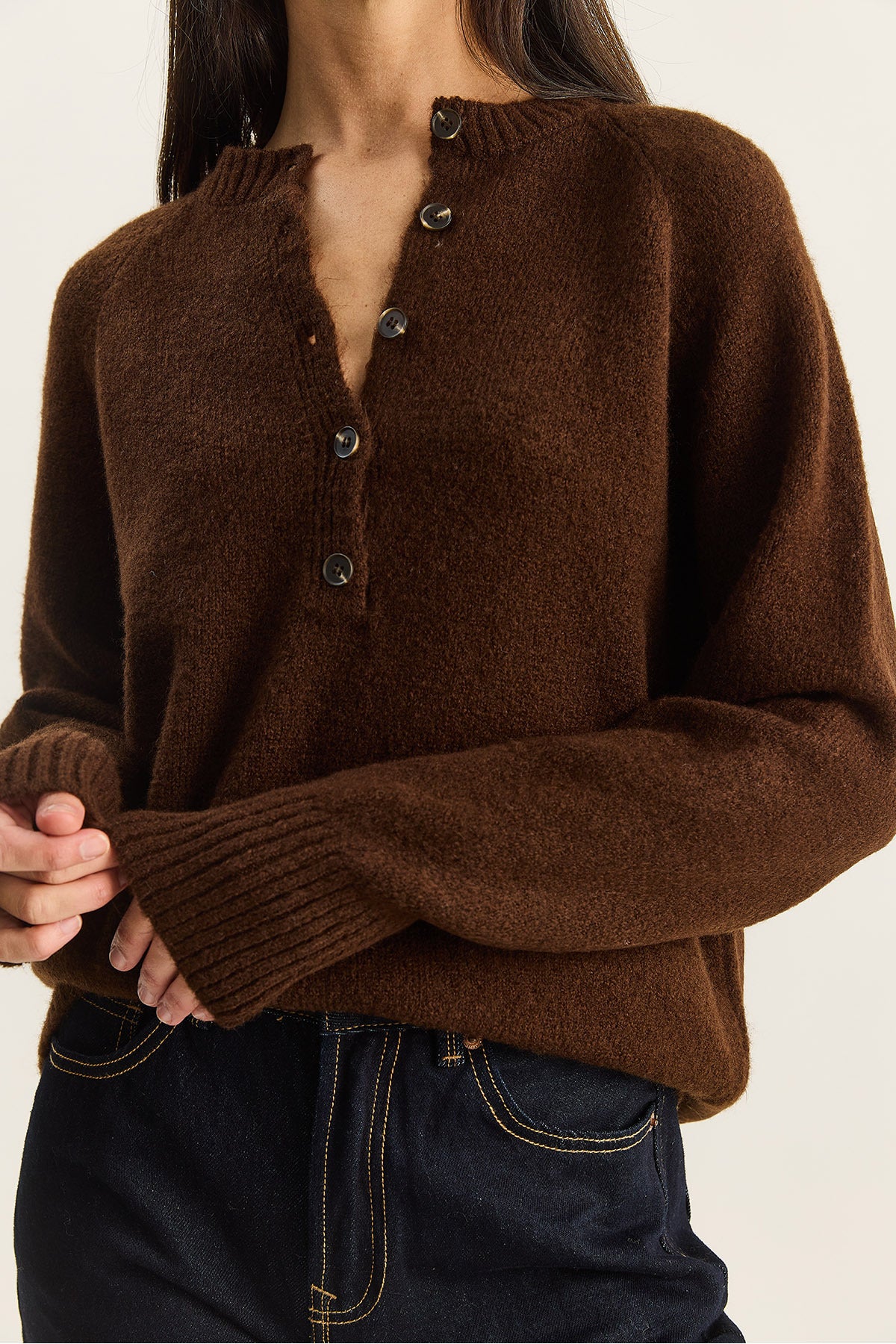 Women's 5 Button Sweater 20251114