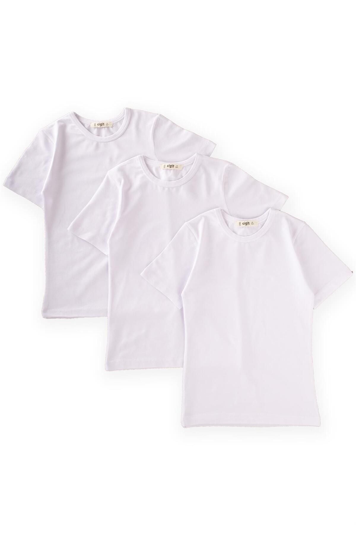 Short sleeve triple male athlete 2-9 years white white