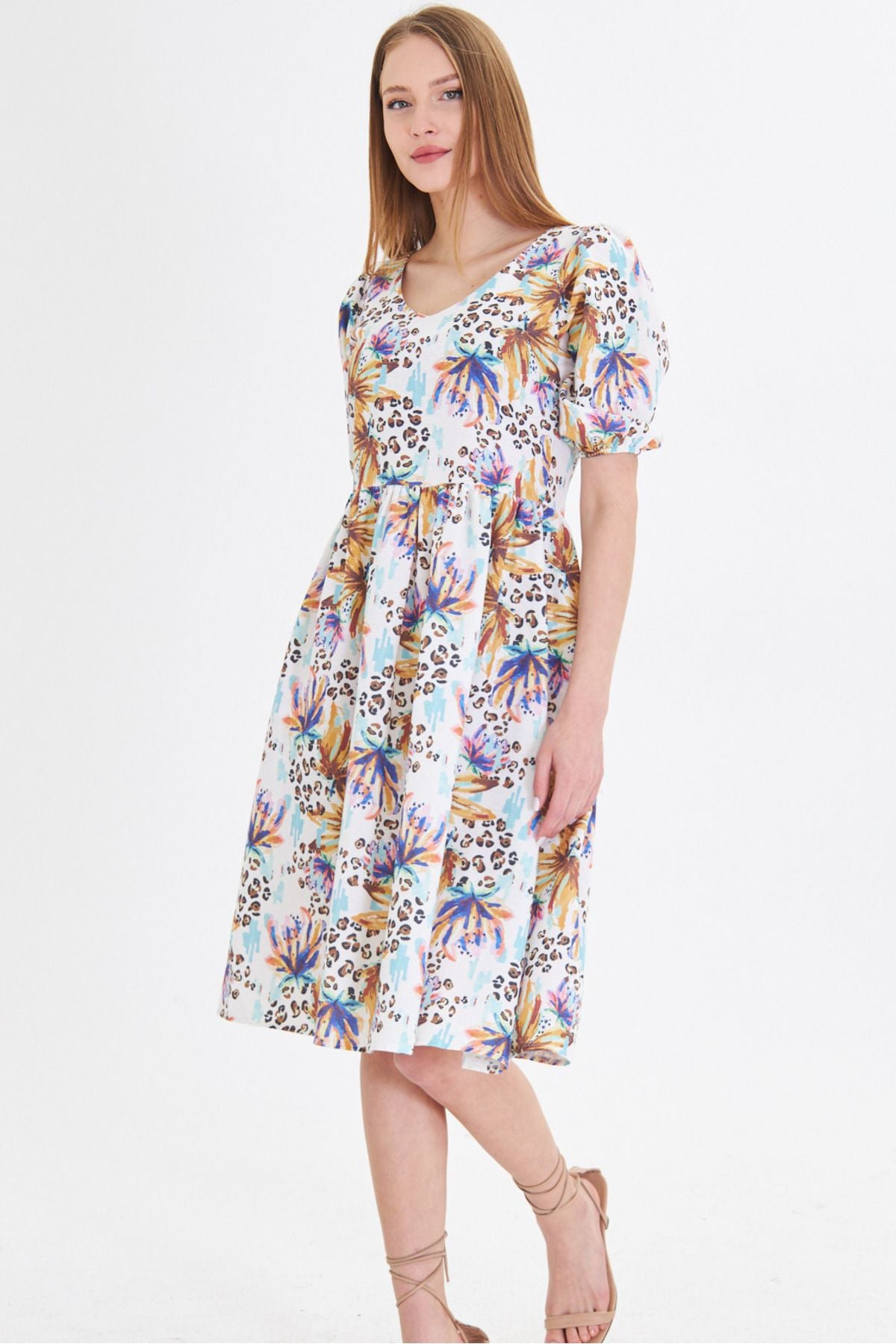 WOMEN'S COFFEE URS ARMS WAIR WAST WAST MIDDLE DRESS ARM-25Y001003