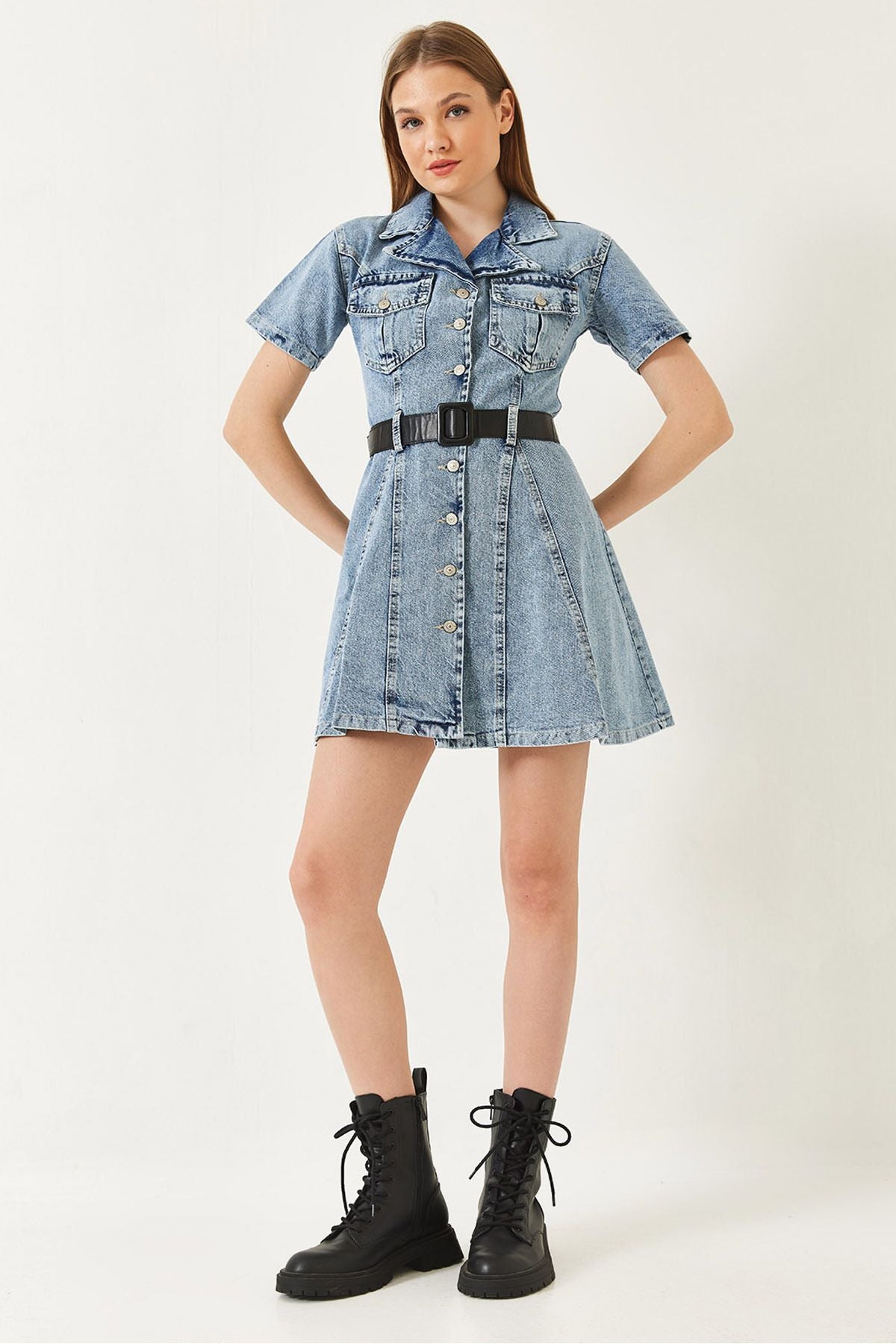 Women's Skirt Kloş Short Sleeve Arched Dress Dress 60251314