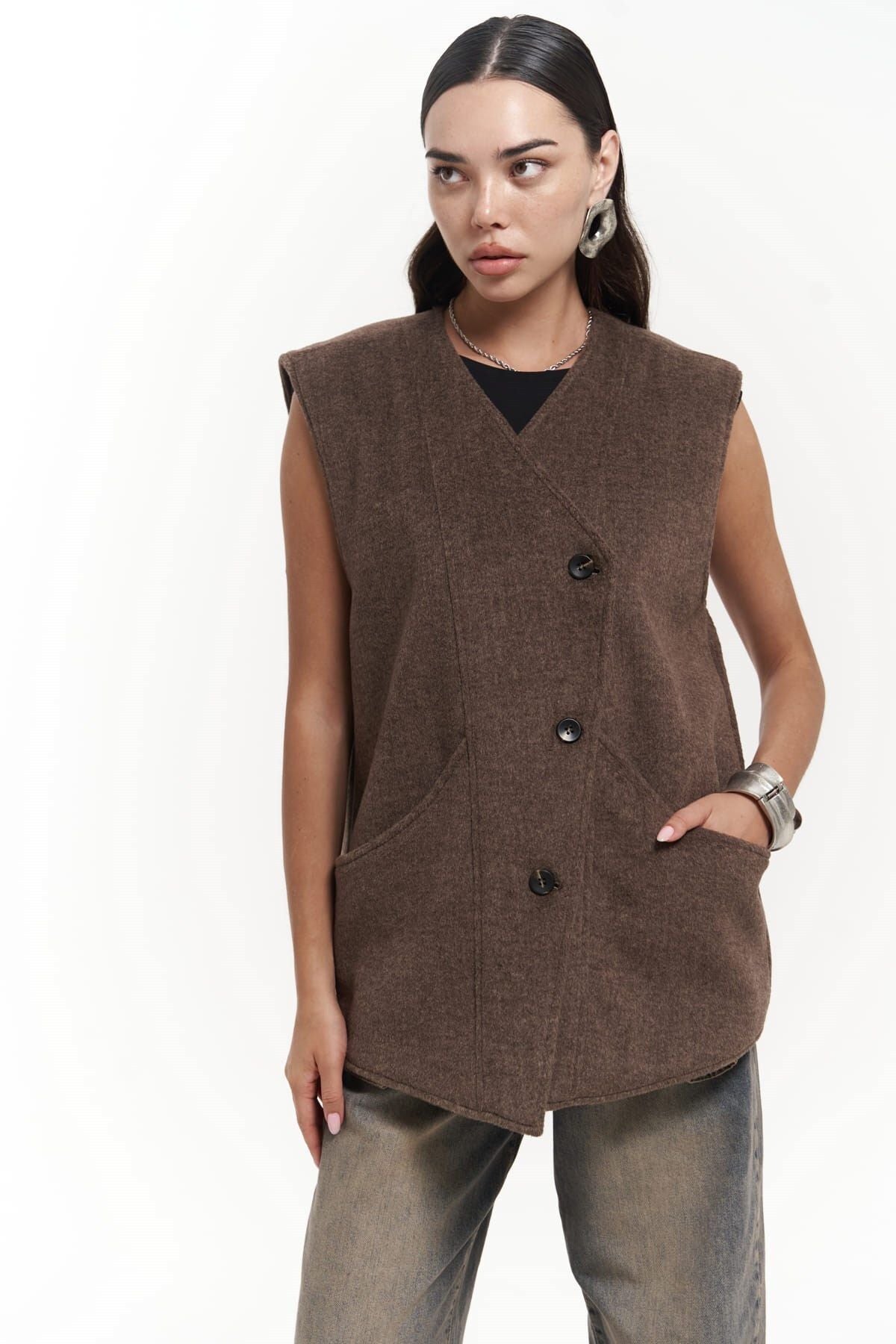 Colmar Coffee Shabby Cardigan
