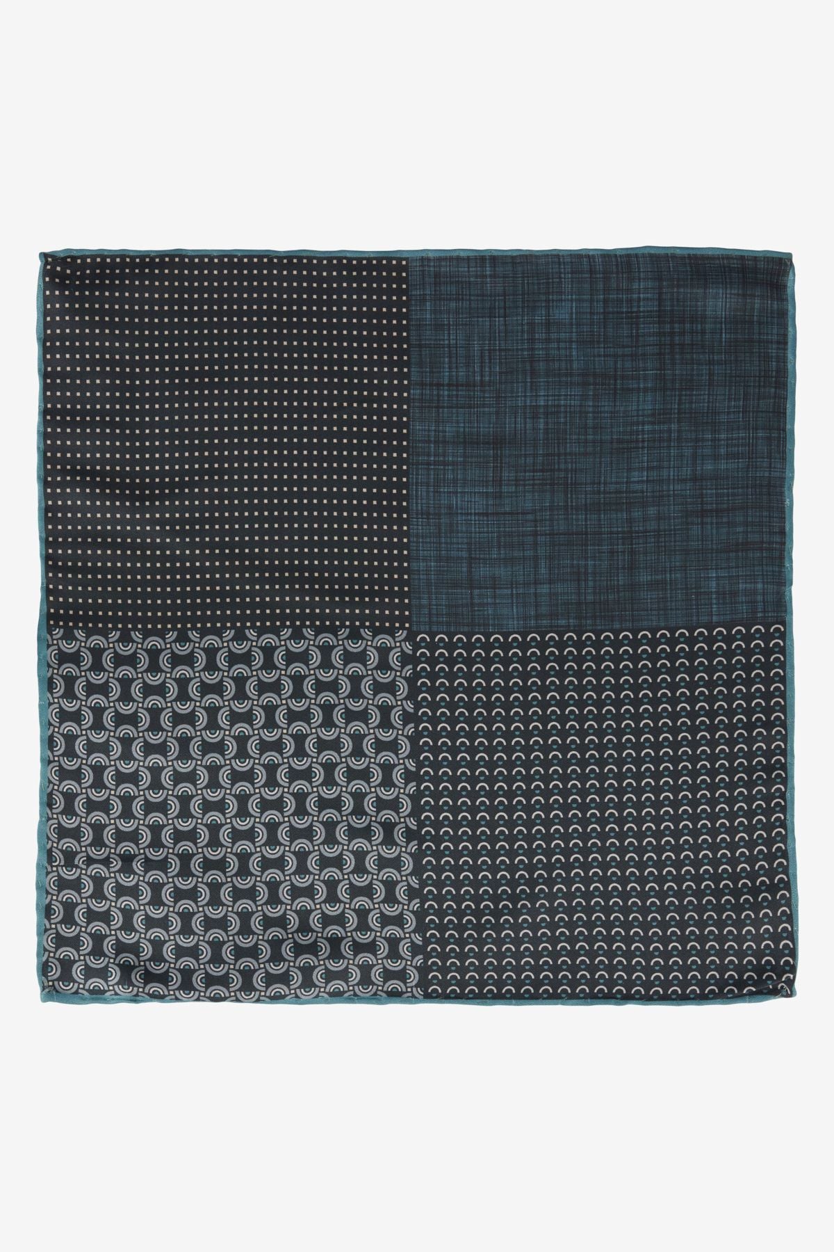 Men's green-black handkerchief