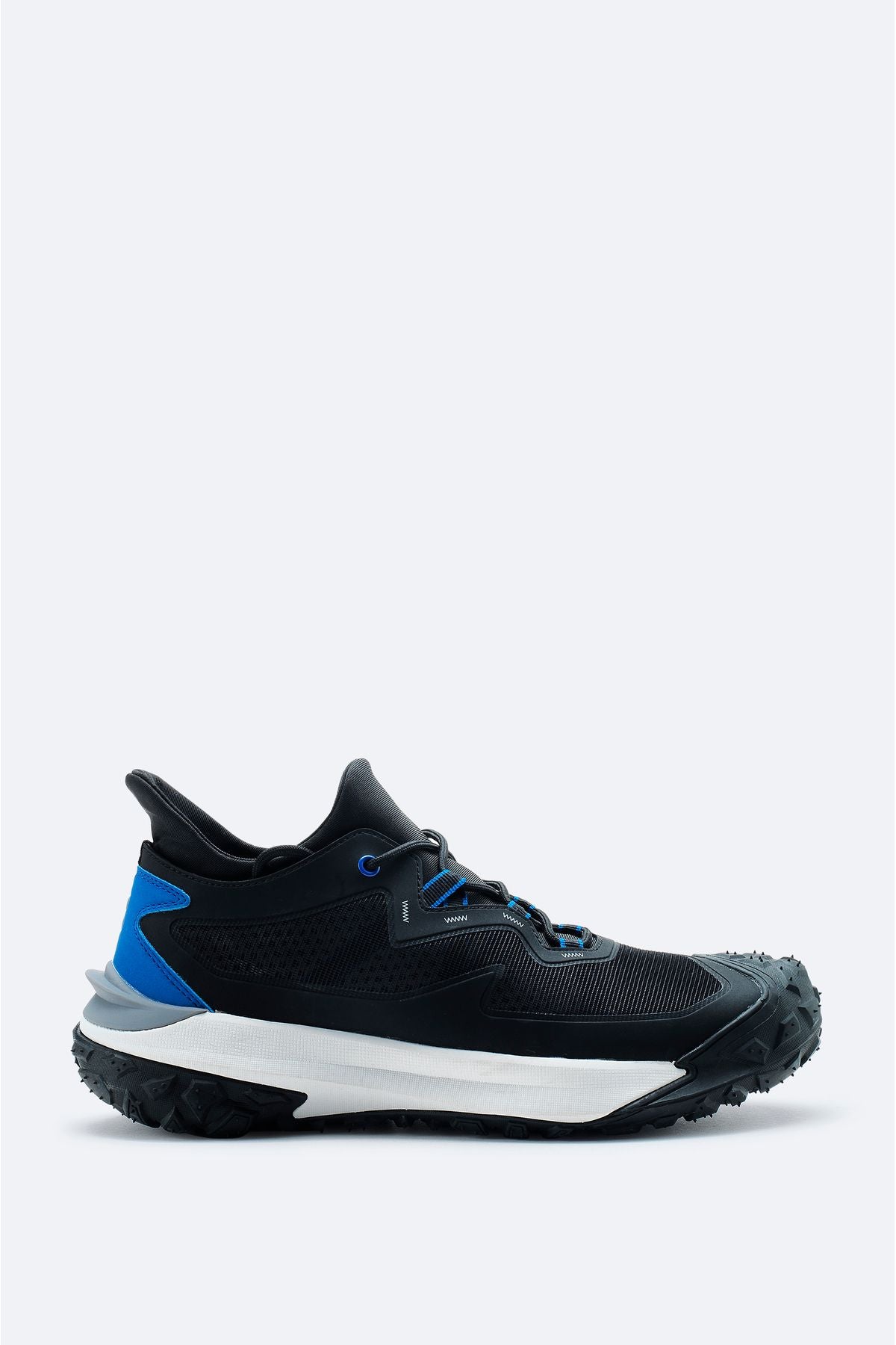 Male Black 100 %Rubber Base Water Protector Sneaker Shoes A42Y8010