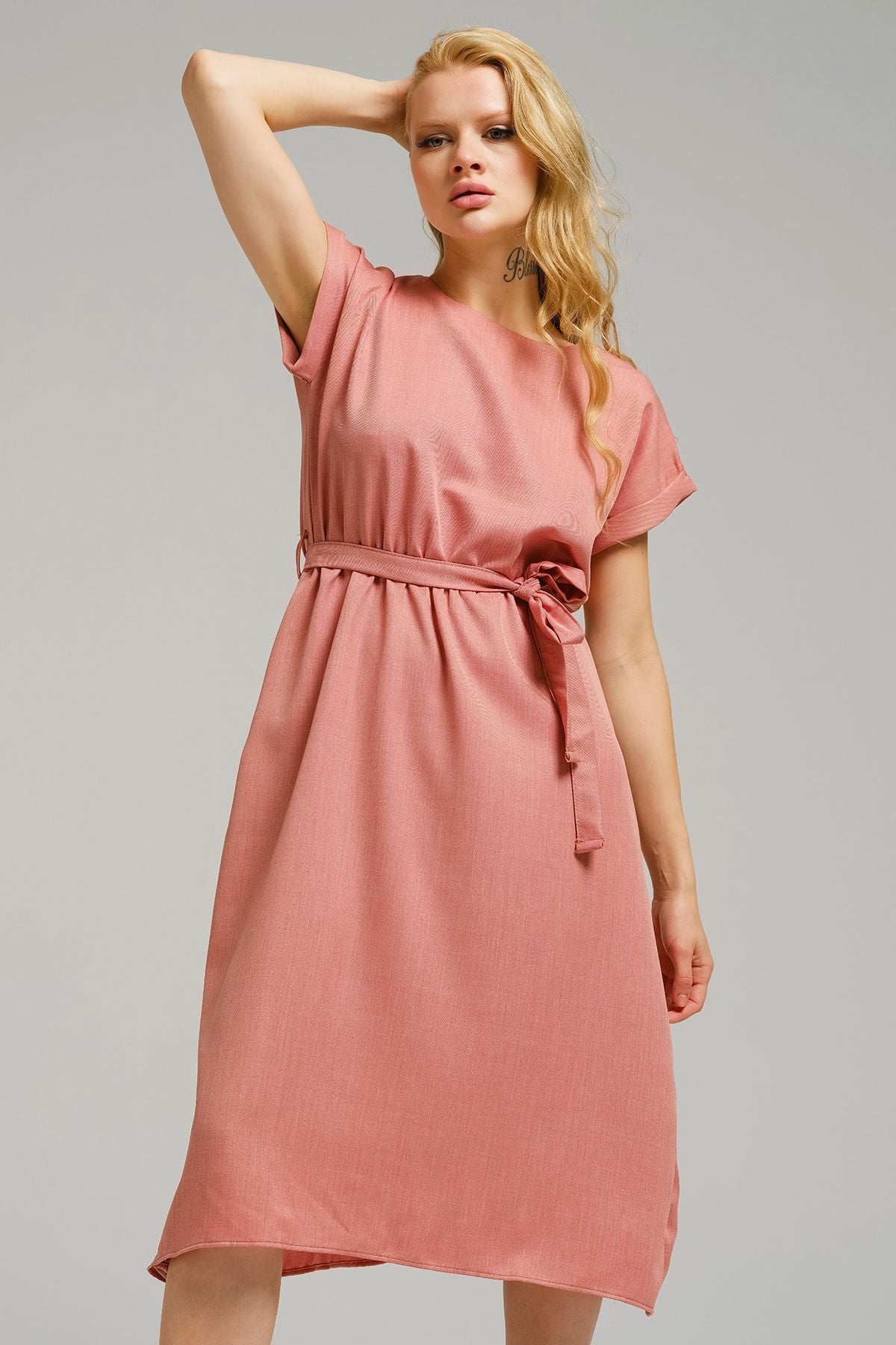 WOMEN'S ROSE DRY WALL WALL TIPTED DRESS ARM-23Y001106