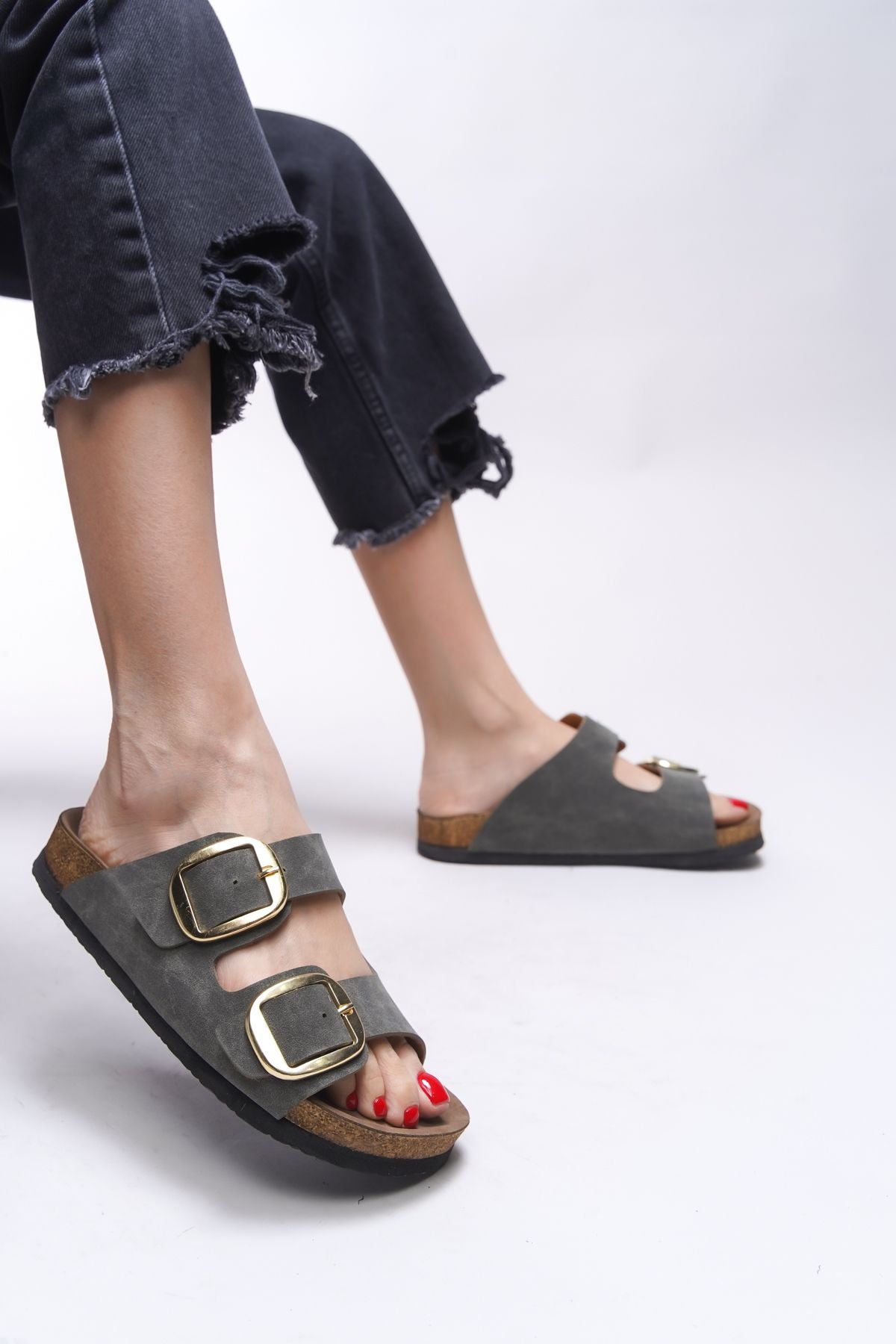 VYLSULA WOMEN DOUBLE BUYPALI Slipper 0012602 GREEN