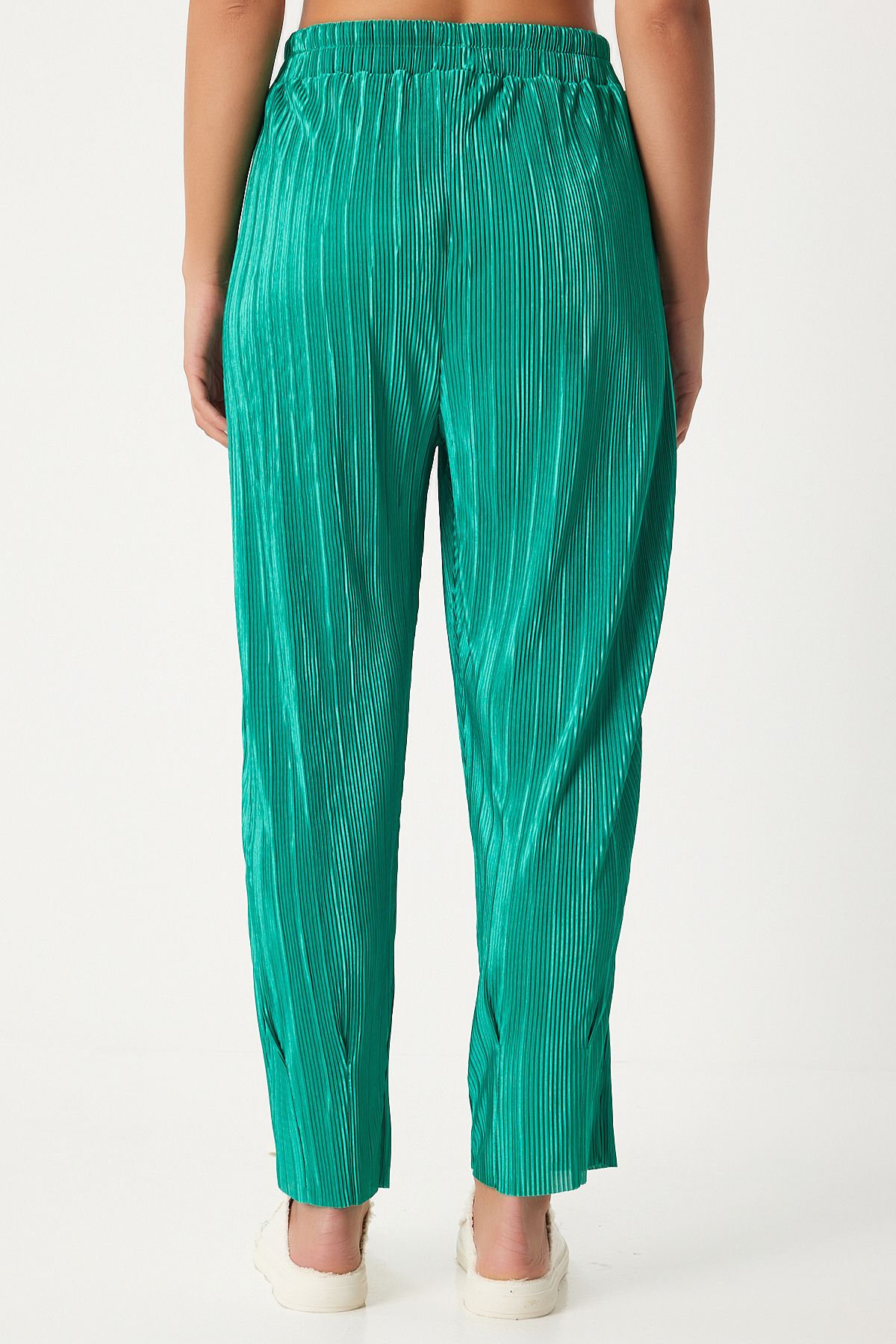 Female Green Stylish Buttoned Filis Pants Pants Set FN03235