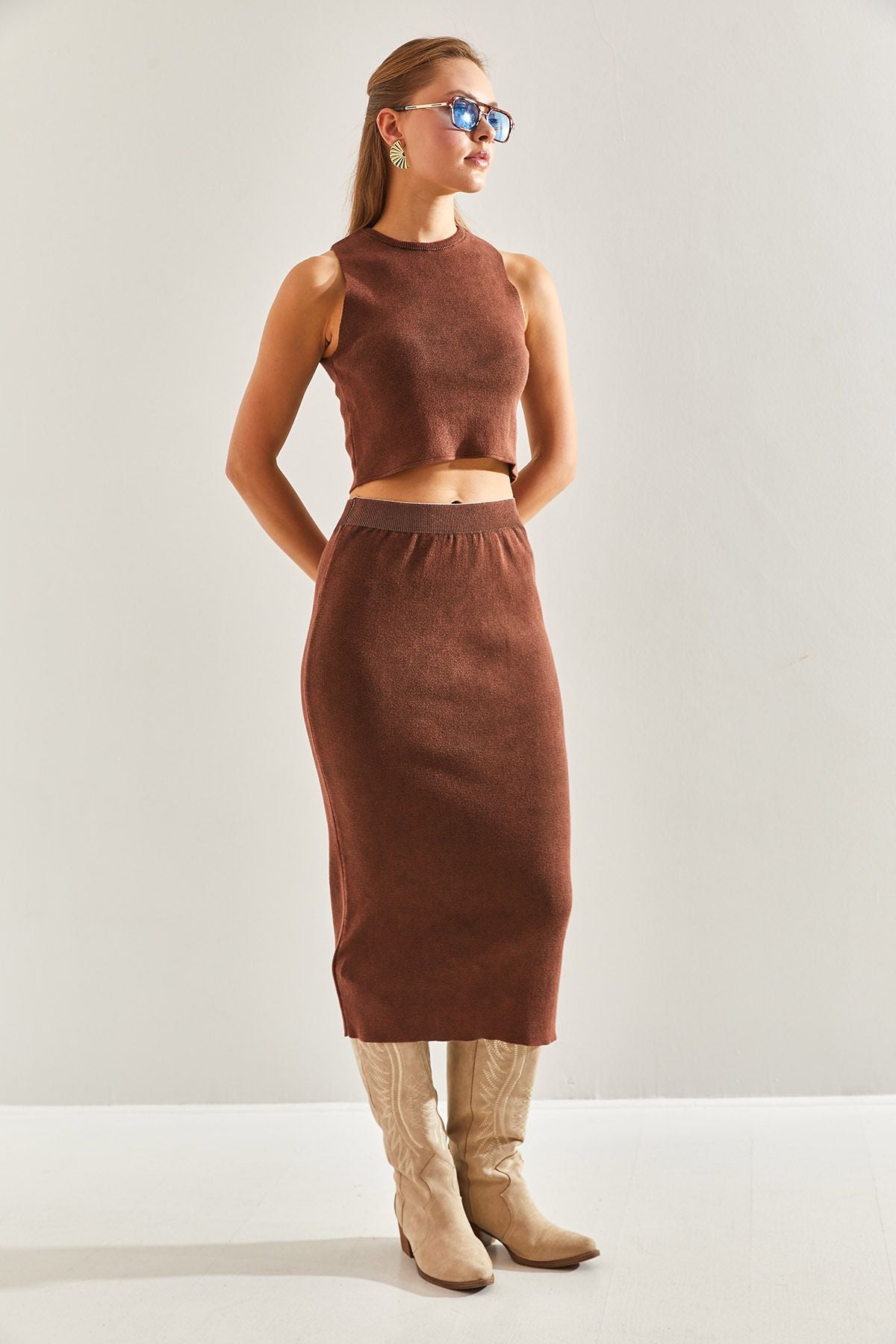Women's skirt upside down knitwear team 20246057