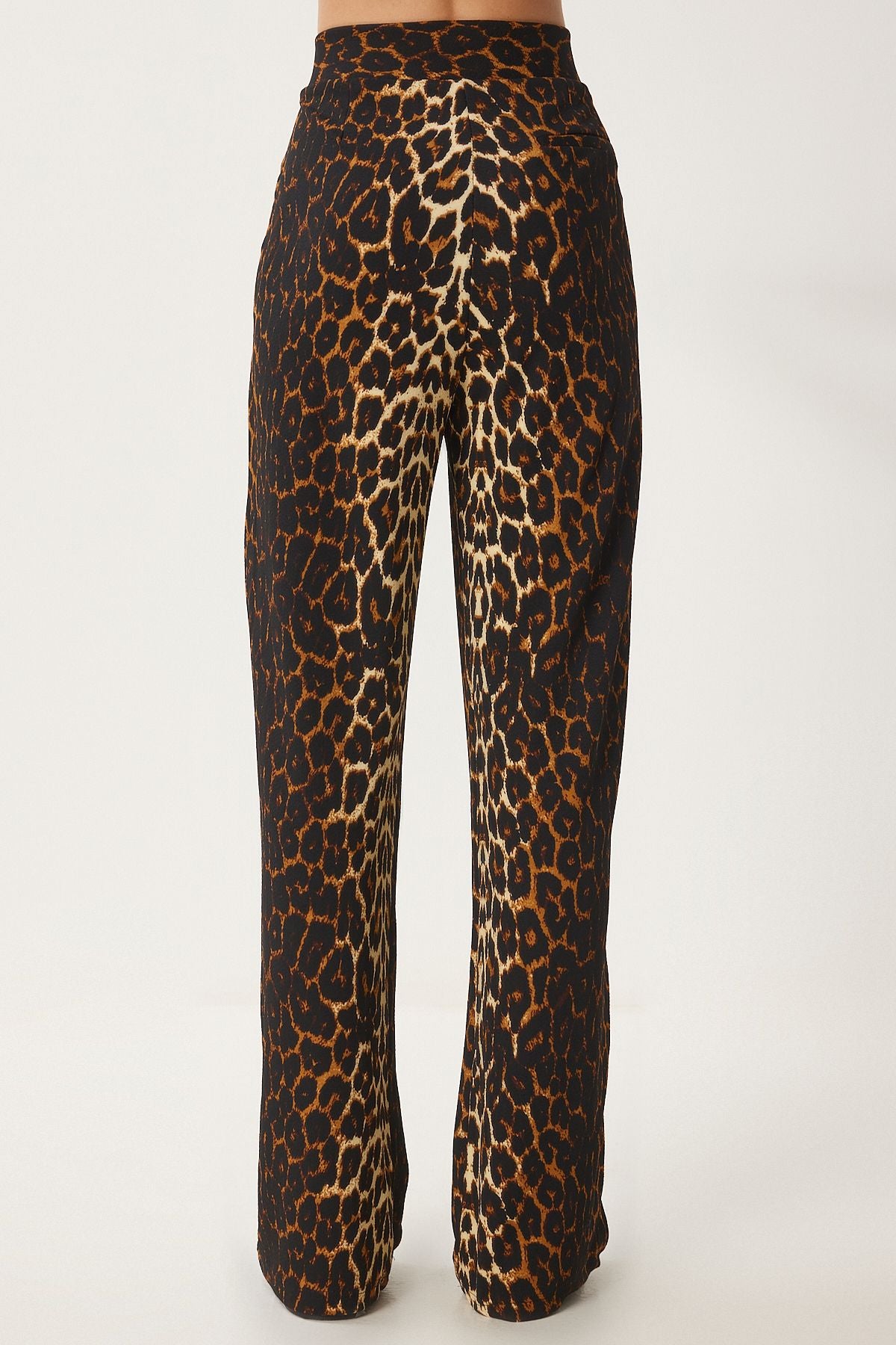 Female Black Cream Waist Call Casual Woven Pants RV00150