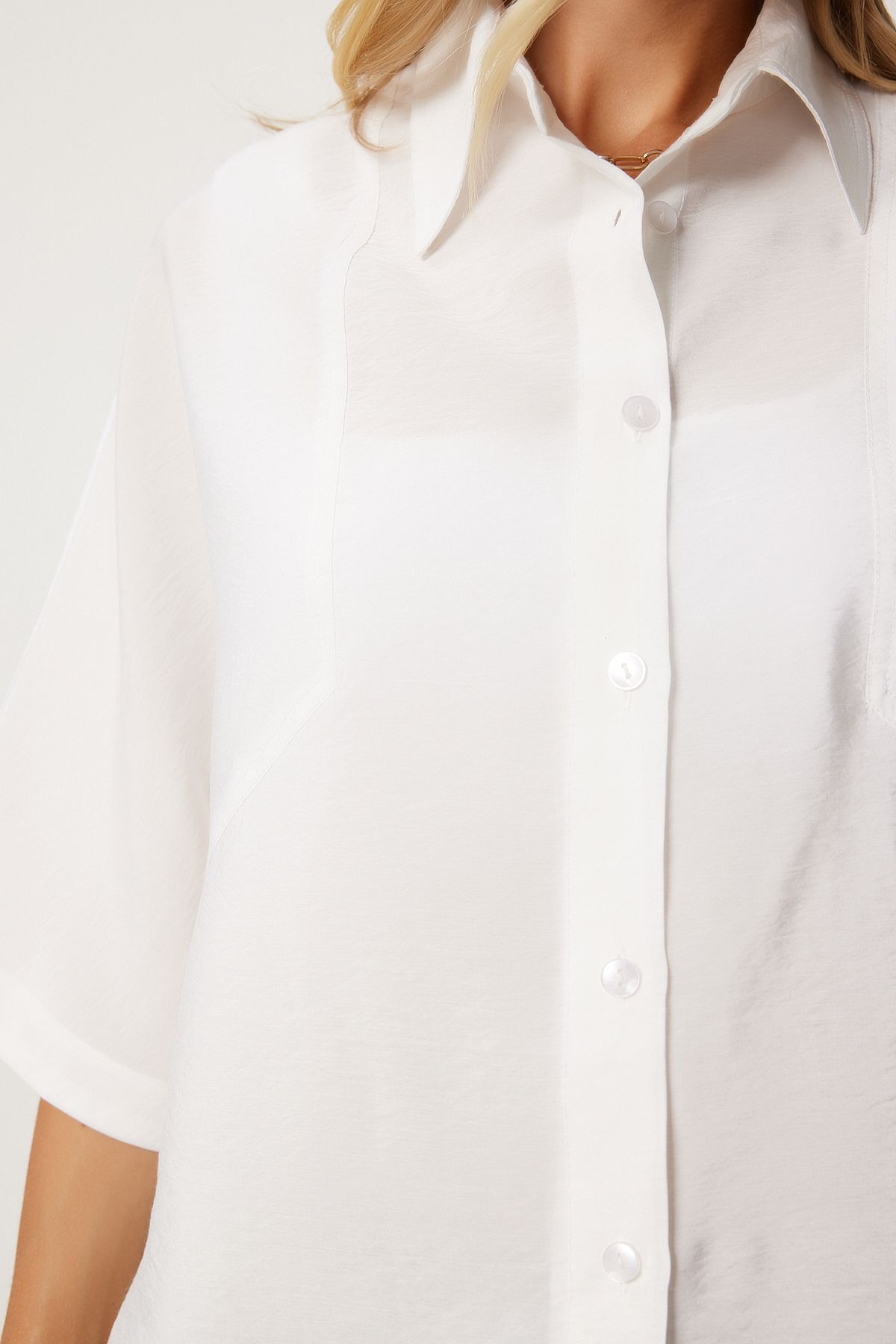 WOMEN ECRU BY LIGHT LIGHT Transparent Ayrrin Shirt WF00084