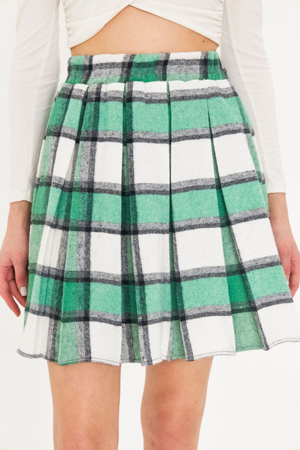 WOMEN LIGHT GREEN ECCOSE SHORT KLOŞ SKIN ARM-22K001014