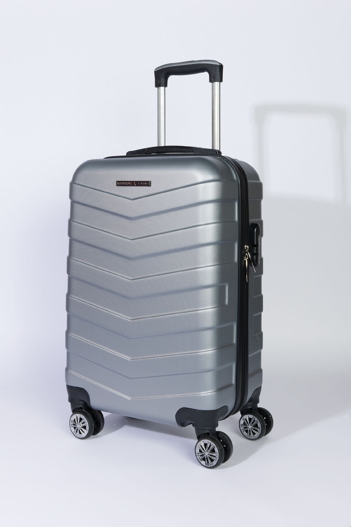 Silver gray cabin (small) size suitcase