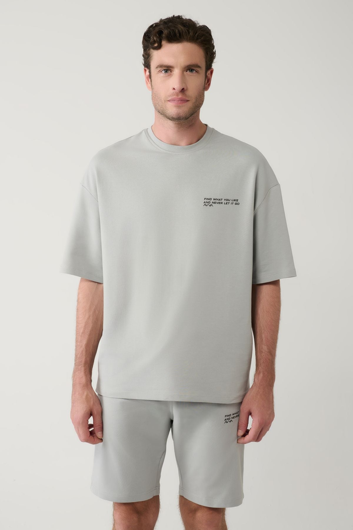 Men's Gray 2 IP 2 Piece Short Set E001600
