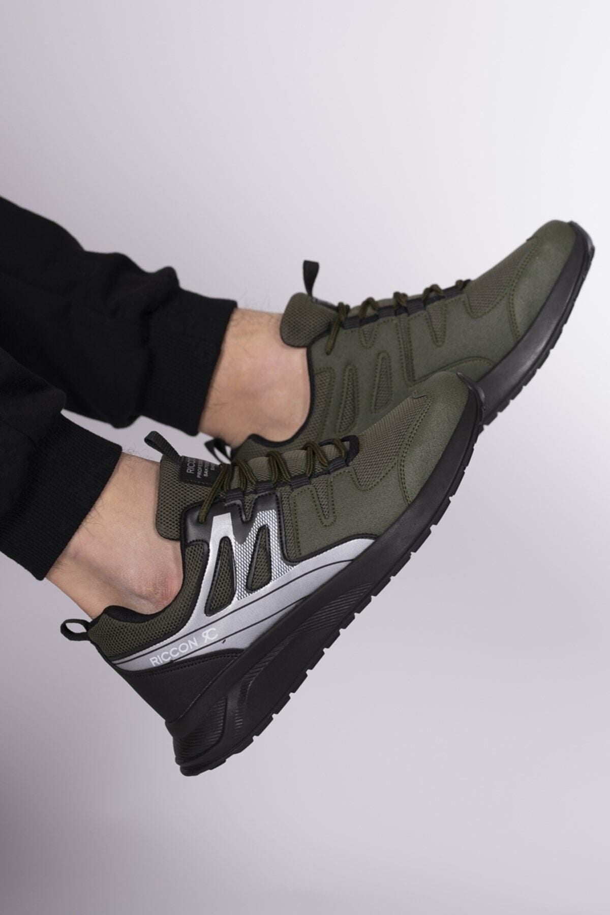 Trend Khaki Black Unisex Sneaker 0012705 Favorite 614822