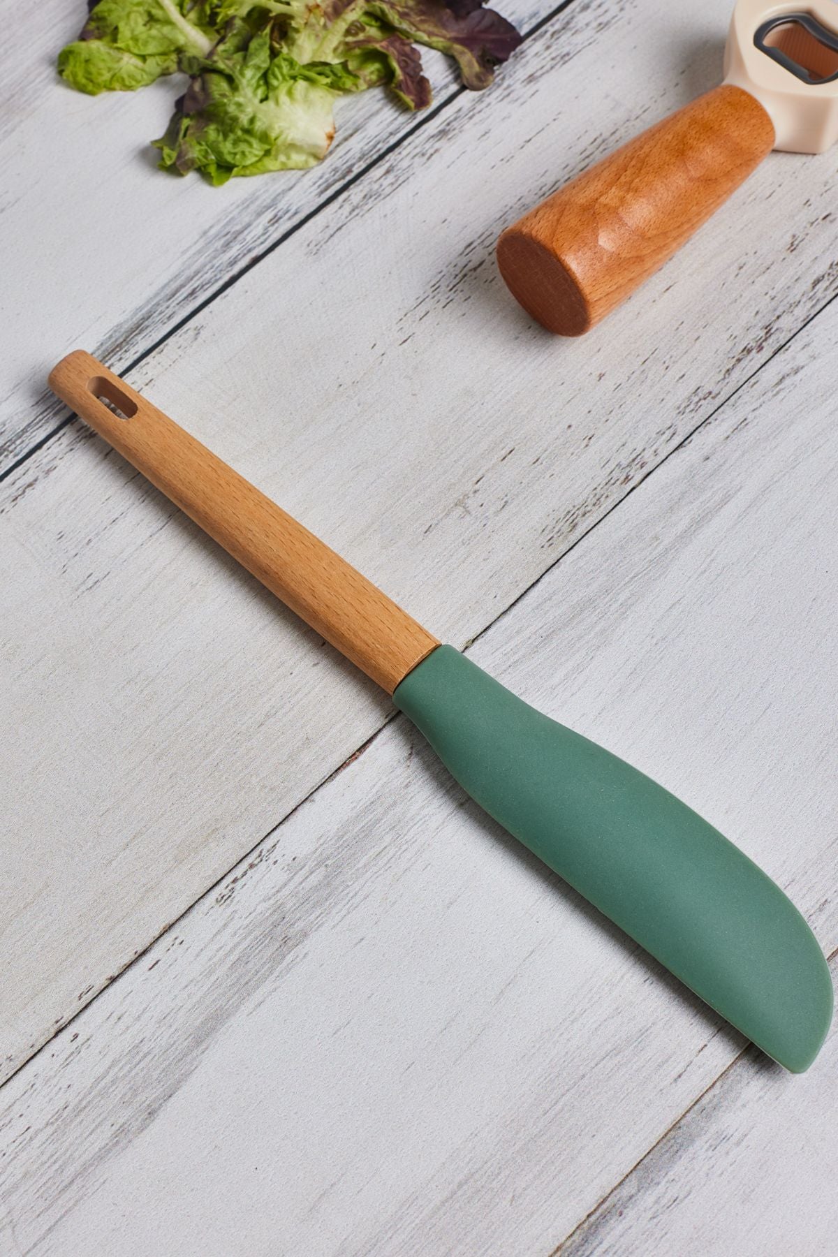 Naturel Spatula Long Green