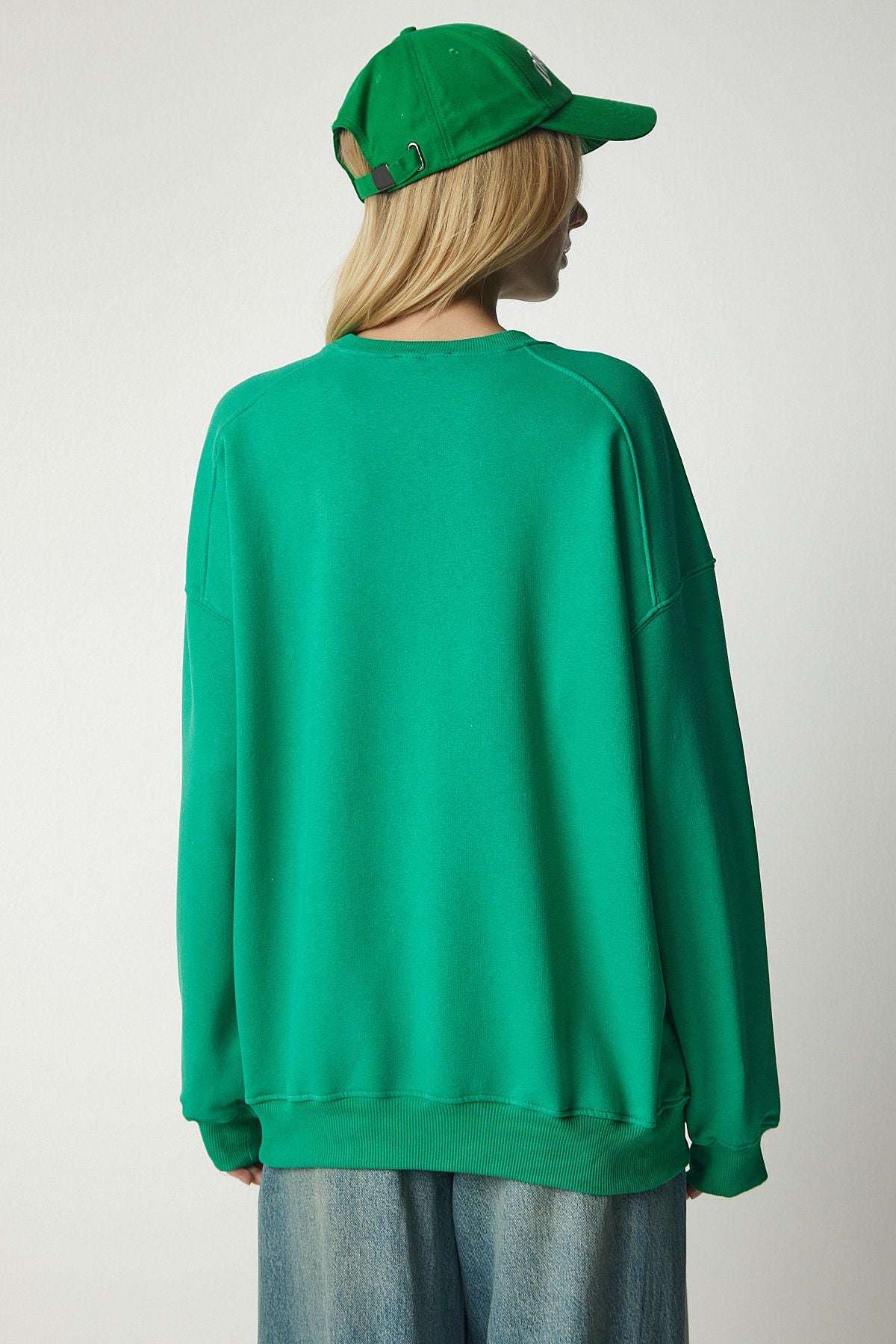 Woman Green Sweatshirt Mc00232